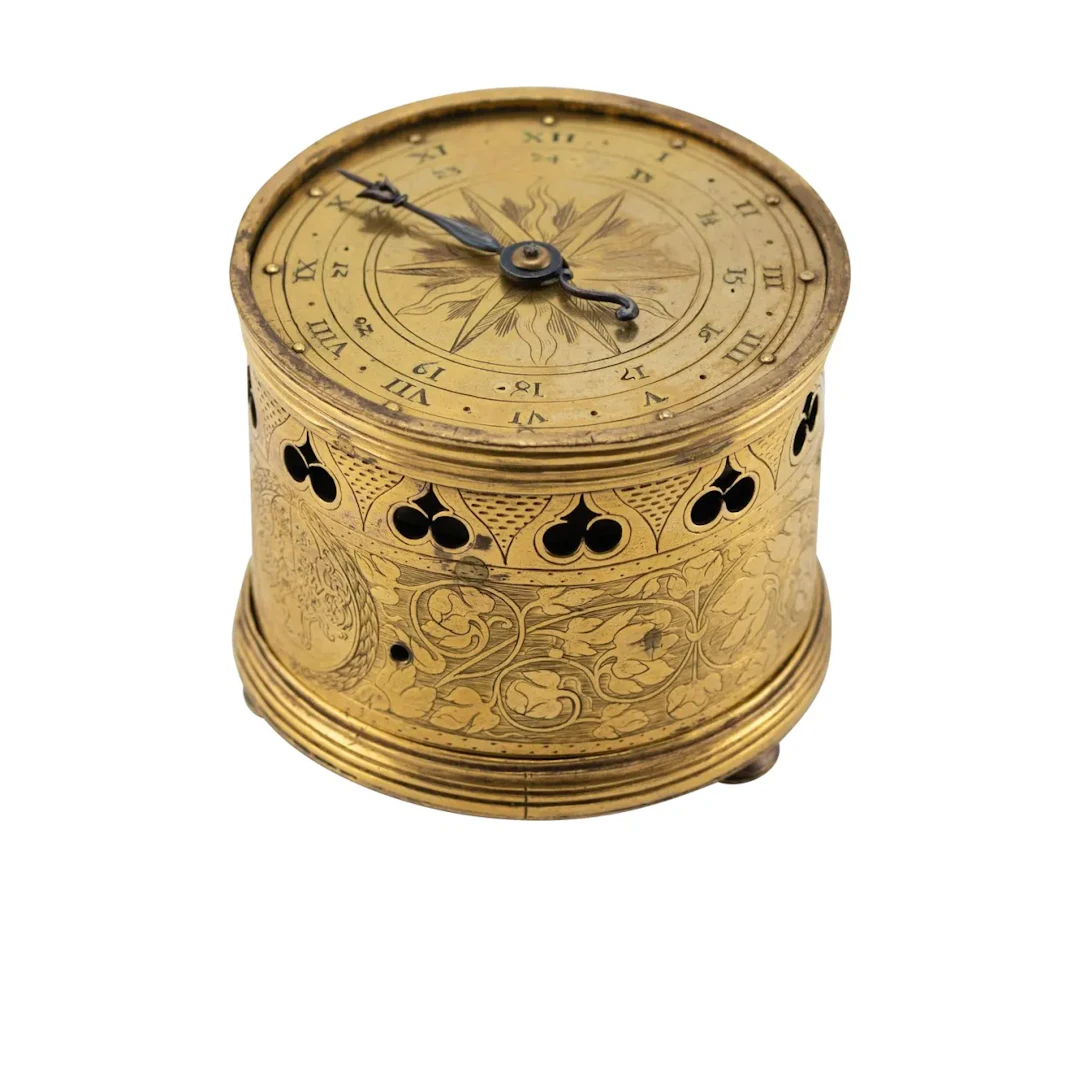 Seltene, frühe, vermutlich süddeutsche, einzeigrige Renaissance Dosenuhr