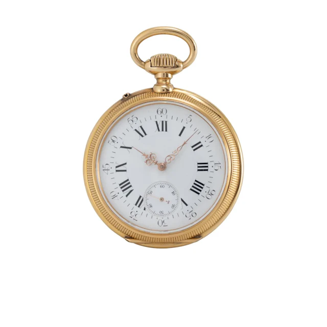 Hochfeines, beindruckendes Taschenchronometer mit Wippenchronometerhemmung