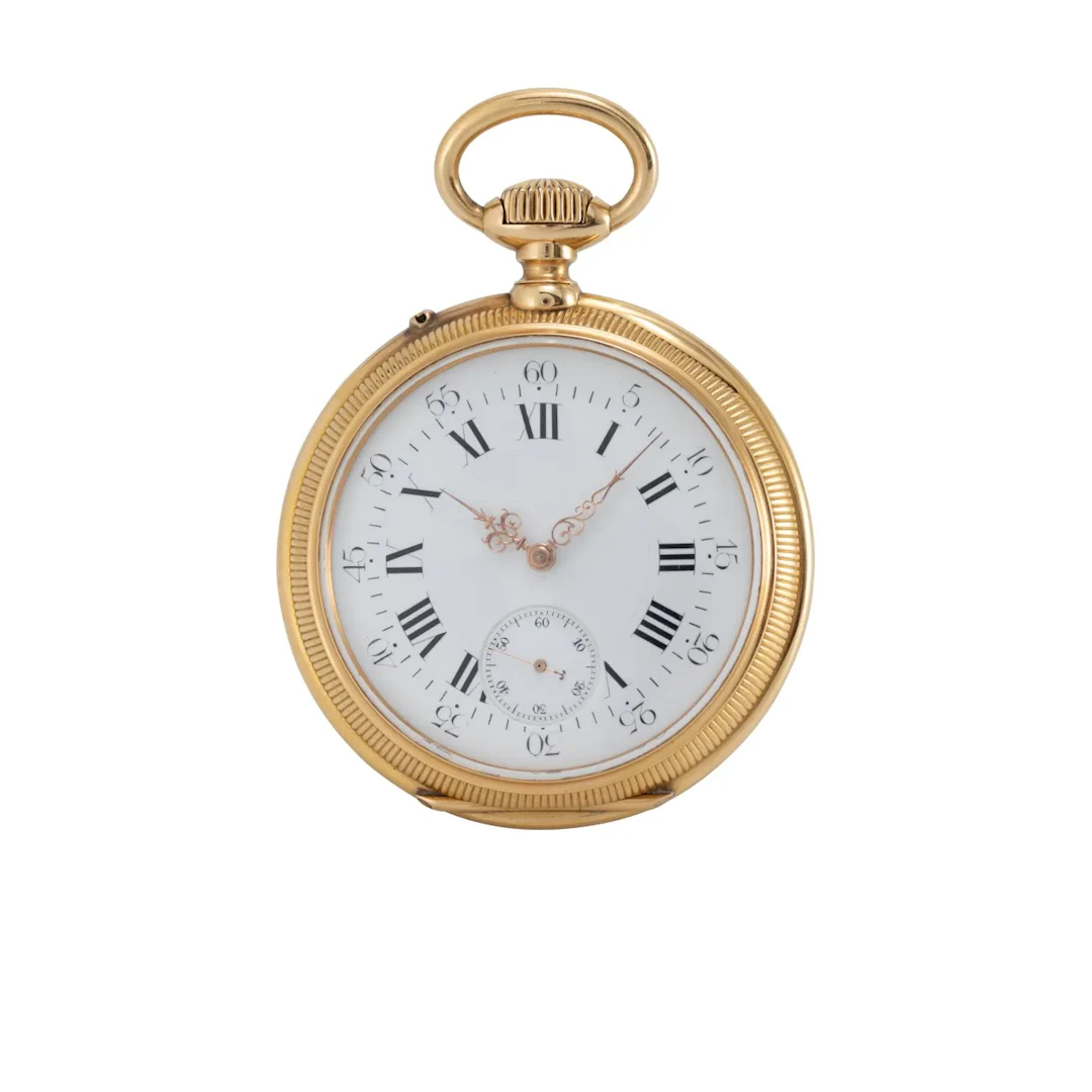 Hochfeines, beindruckendes Taschenchronometer mit Wippenchronometerhemmung