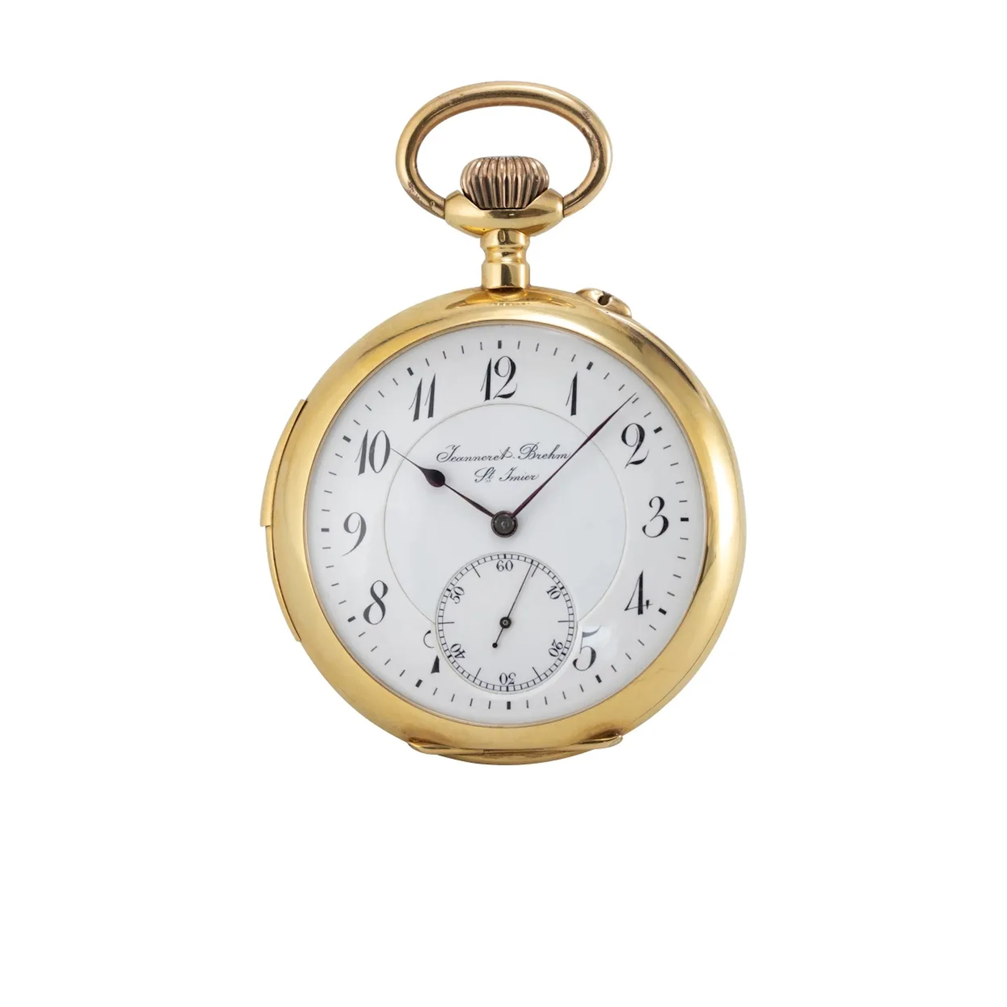 Seltene Taschenuhr mit Viertelstundenrepetition, vermutlich Meisterstück
