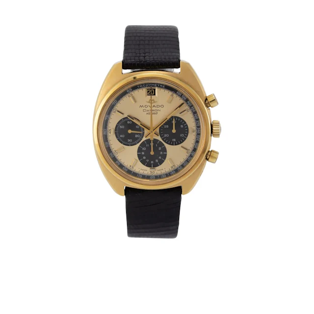 Seltener Vintage Armbandchronograph mit Datum, ausgestattet mit dem