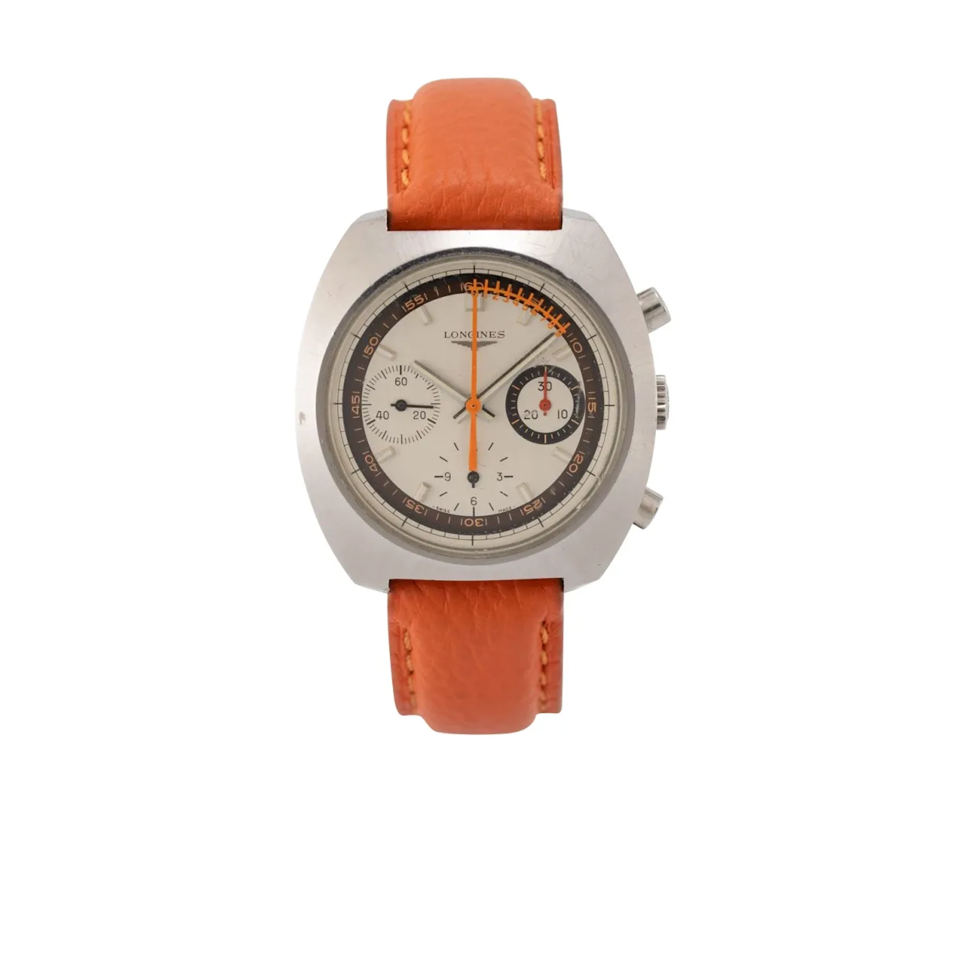 Seltener, höchst attraktiver Vintage Armbandchronograph mit Noniuszeiger