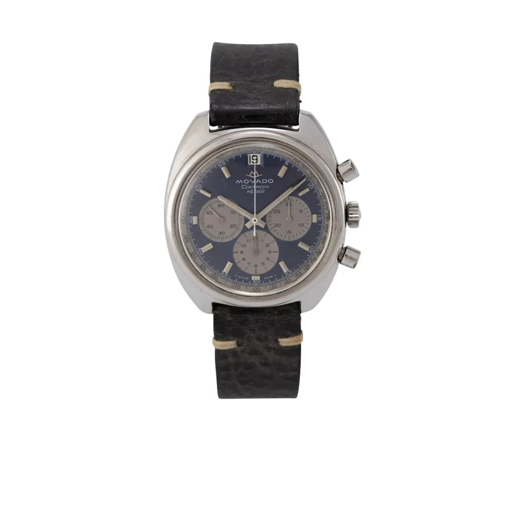 Seltener Vintage Armbandchronograph mit Datum, ausgestattet mit dem