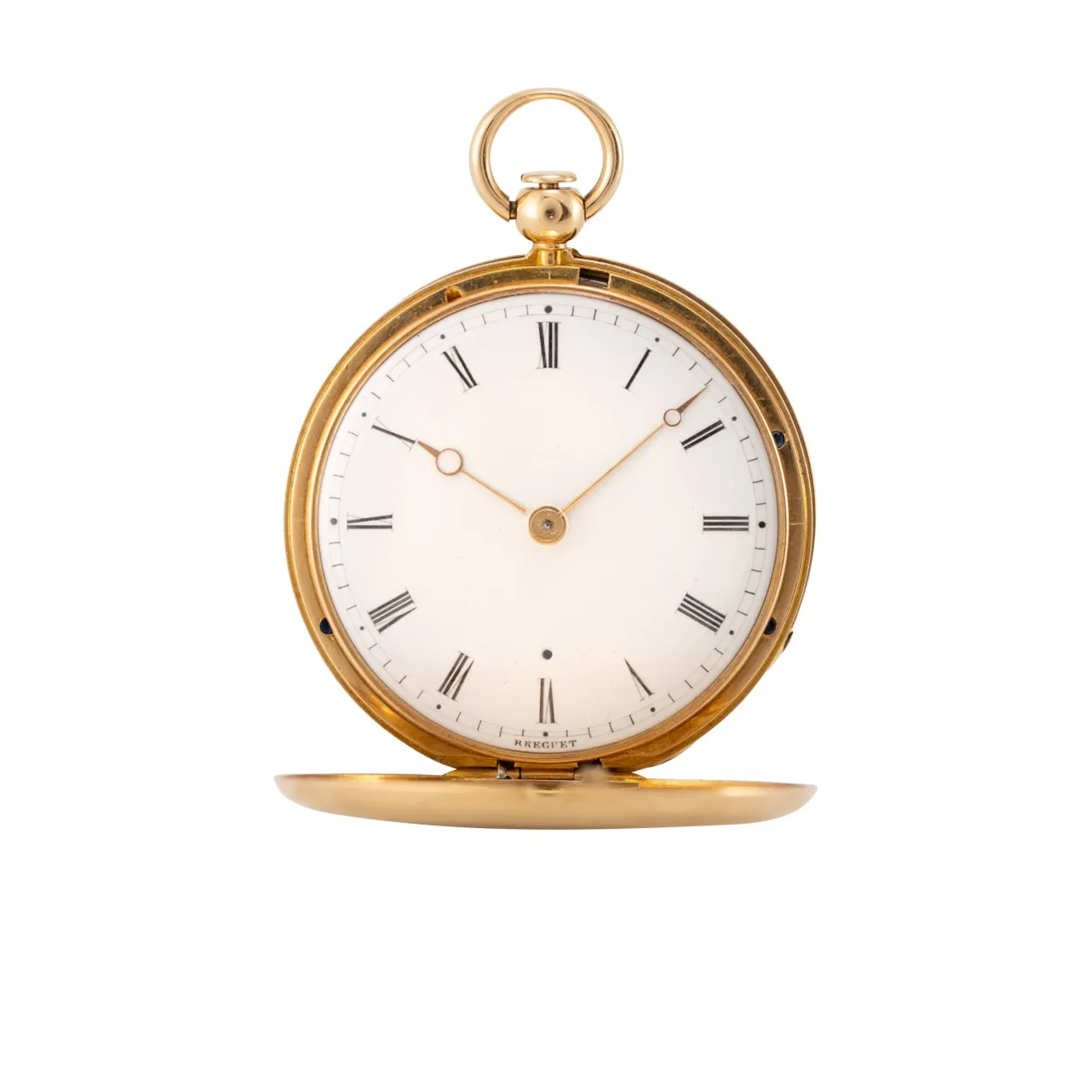 Bedeutende, extrem seltene Breguet Taschenuhr mit Viertelstundenrepetition