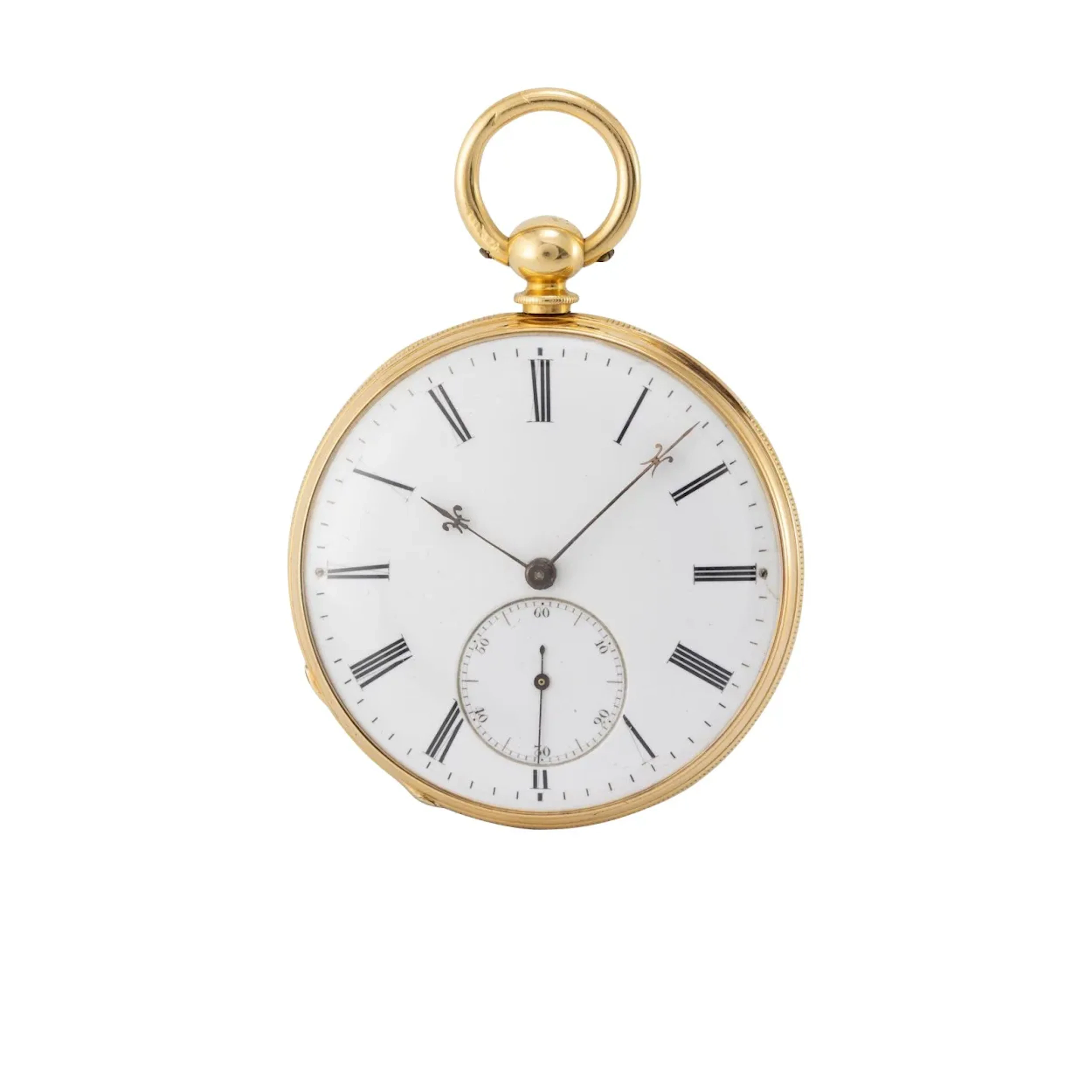 Hochfeine, seltene Genfer Taschenuhr mit Wippenchronometerhemmung