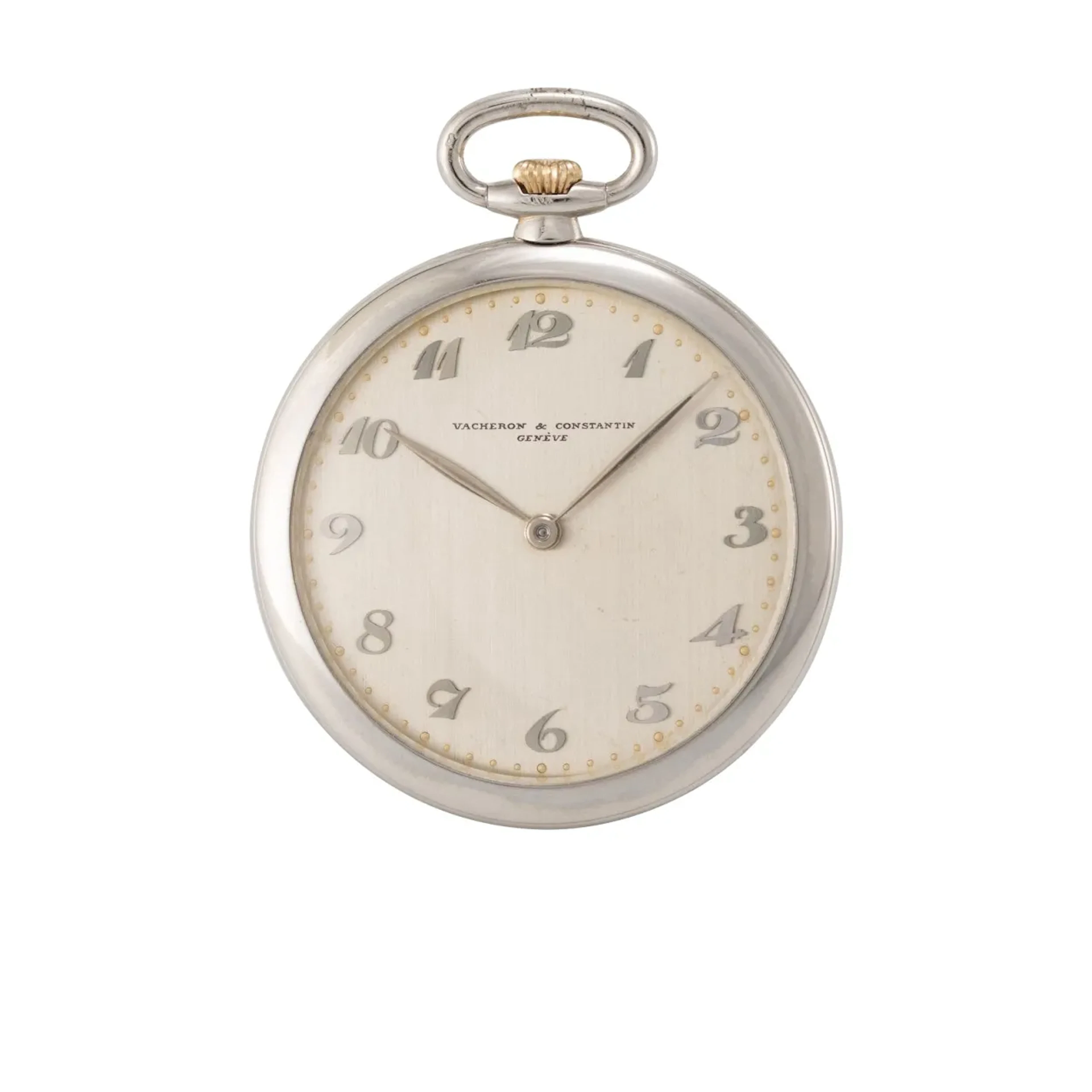 Elegante, feine Genfer Frackuhr im Platingehäuse