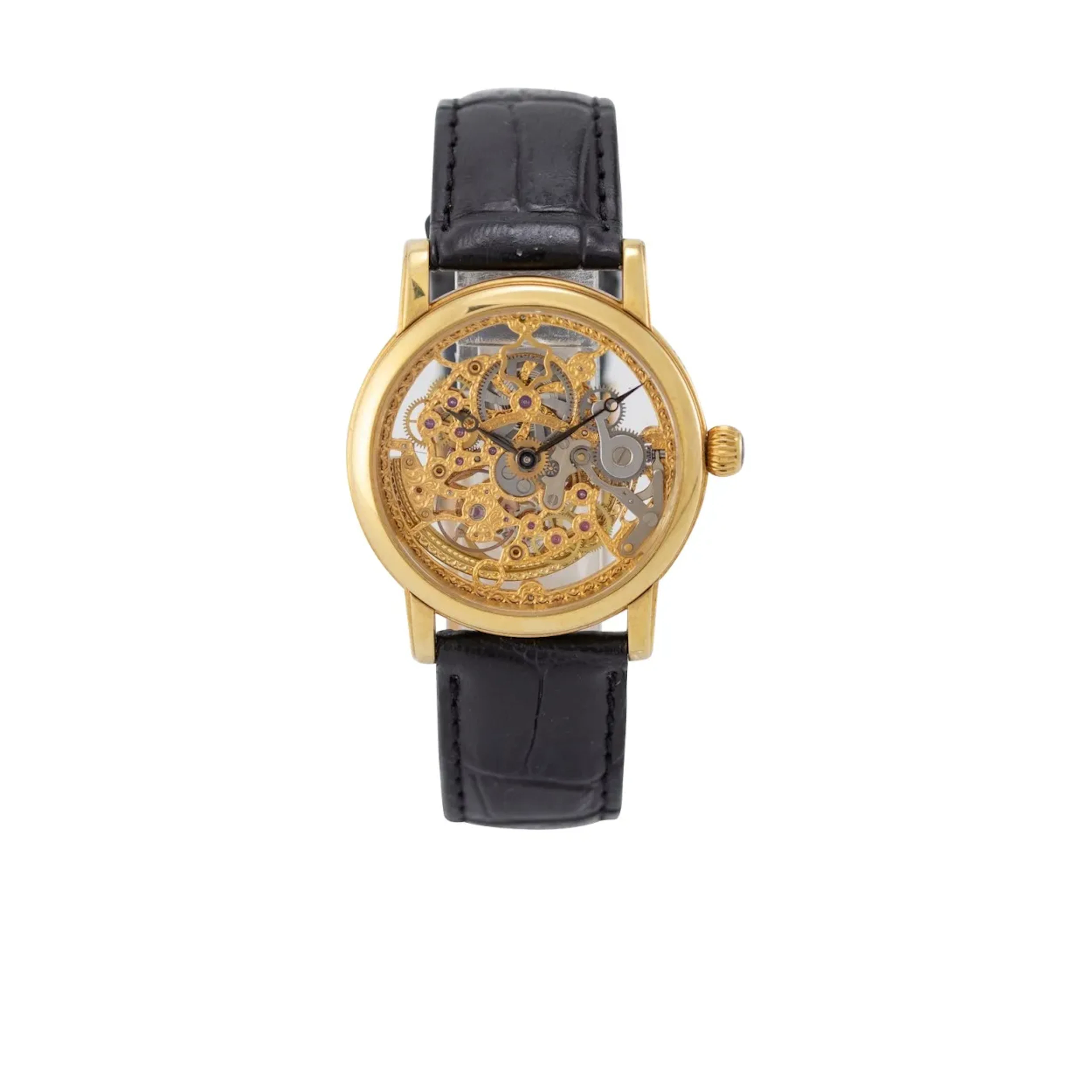 Elegante, skelettierte Armbanduhr aus der Meisterstück Edition, entworfen