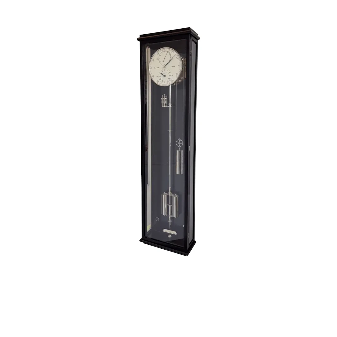 Eleganter, neuwertiger Präzisionsregulator mit Invar-Pendel nach Prof.