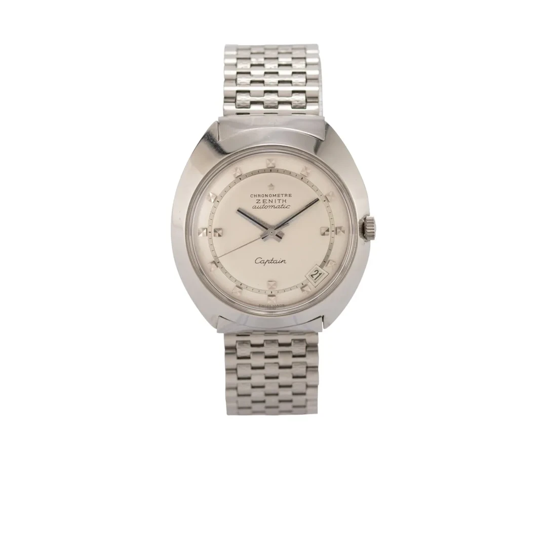 Extrem seltene, sehr attraktive Vintage Armbanduhr mit Datum im exaltierten
