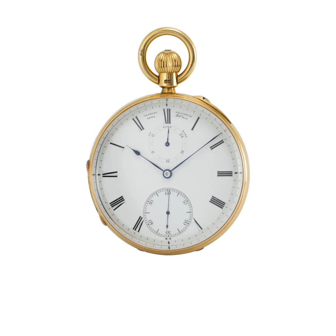 Hochfeines Londoner Ankerchronometer mit Gangreserveanzeige