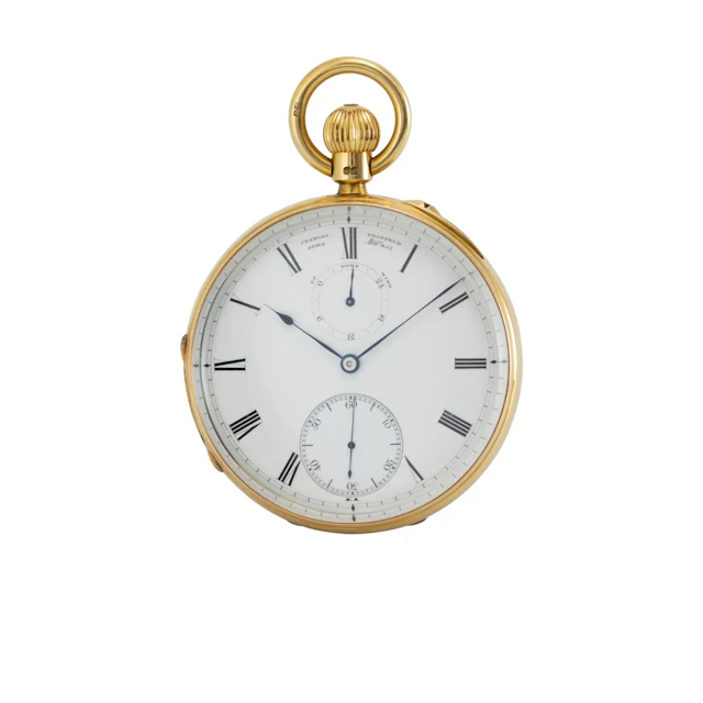 Hochfeines Londoner Ankerchronometer mit Gangreserveanzeige