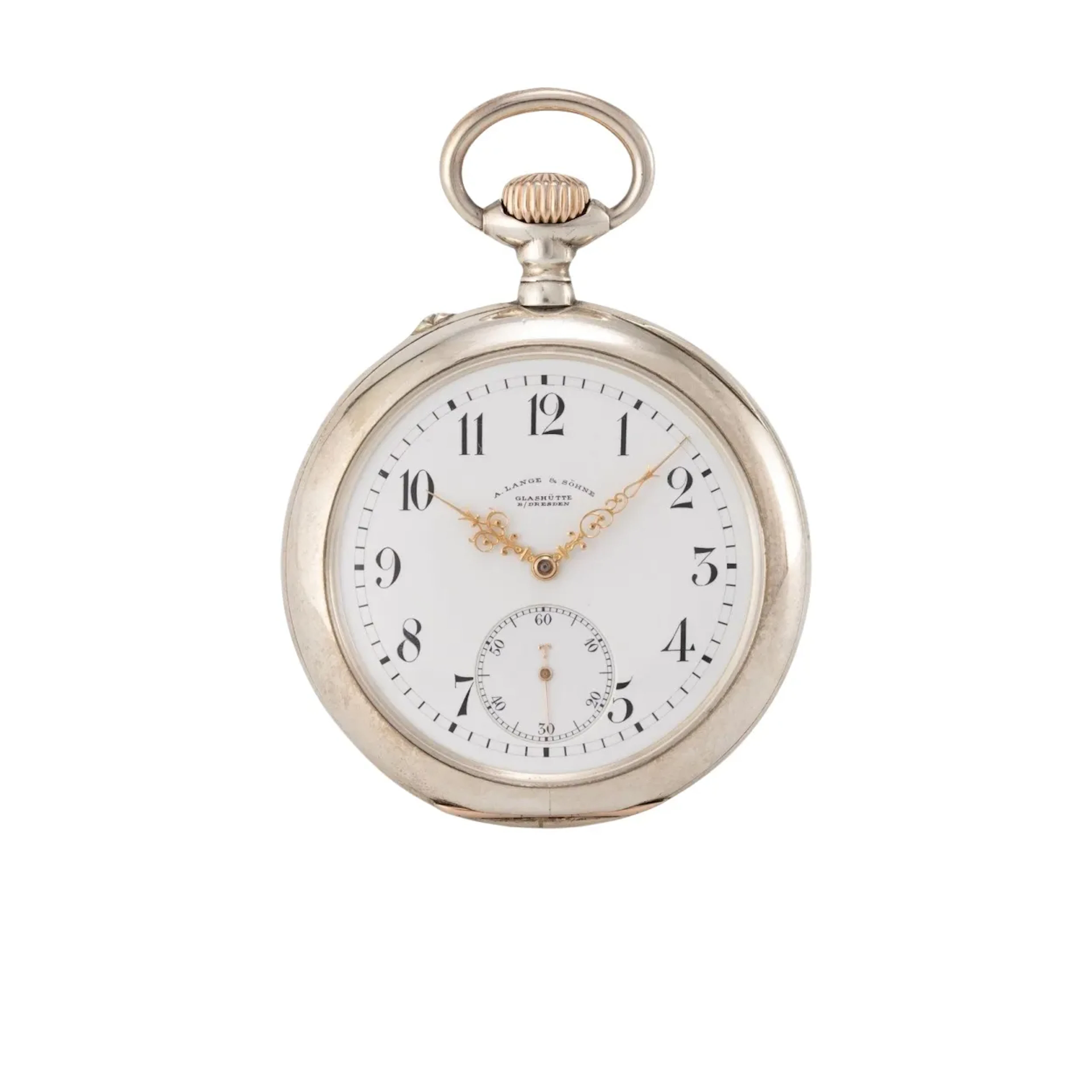 Hochfeine Glashütter Taschenuhr im Silbergehäuse, gefertigt in Qualität