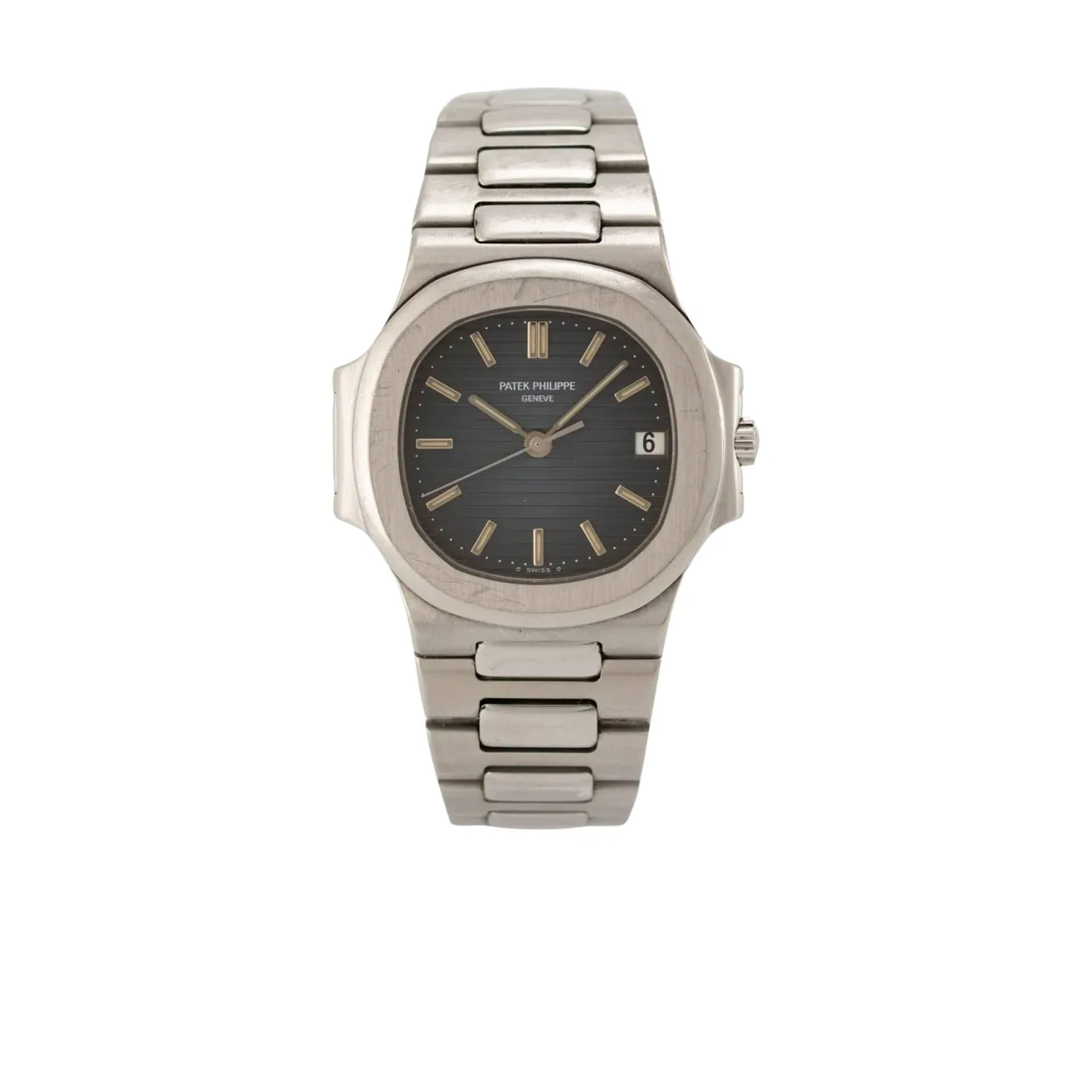 Legendäre, sehr attraktive Genfer Armbanduhr mit Zentralsekunde und