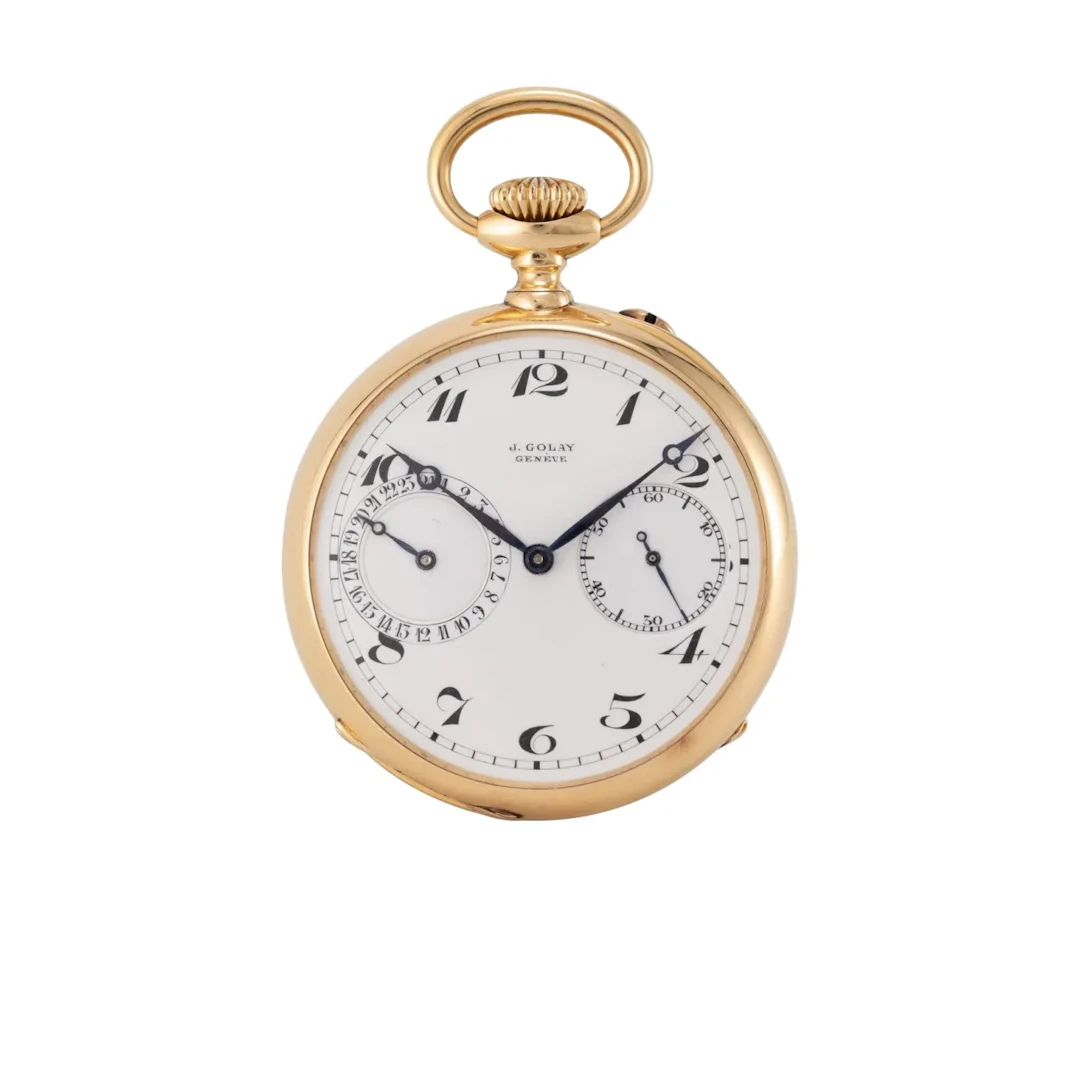 Extrem seltene, hochfeine Schweizer Schul-Taschenuhr - Ankerchronometer