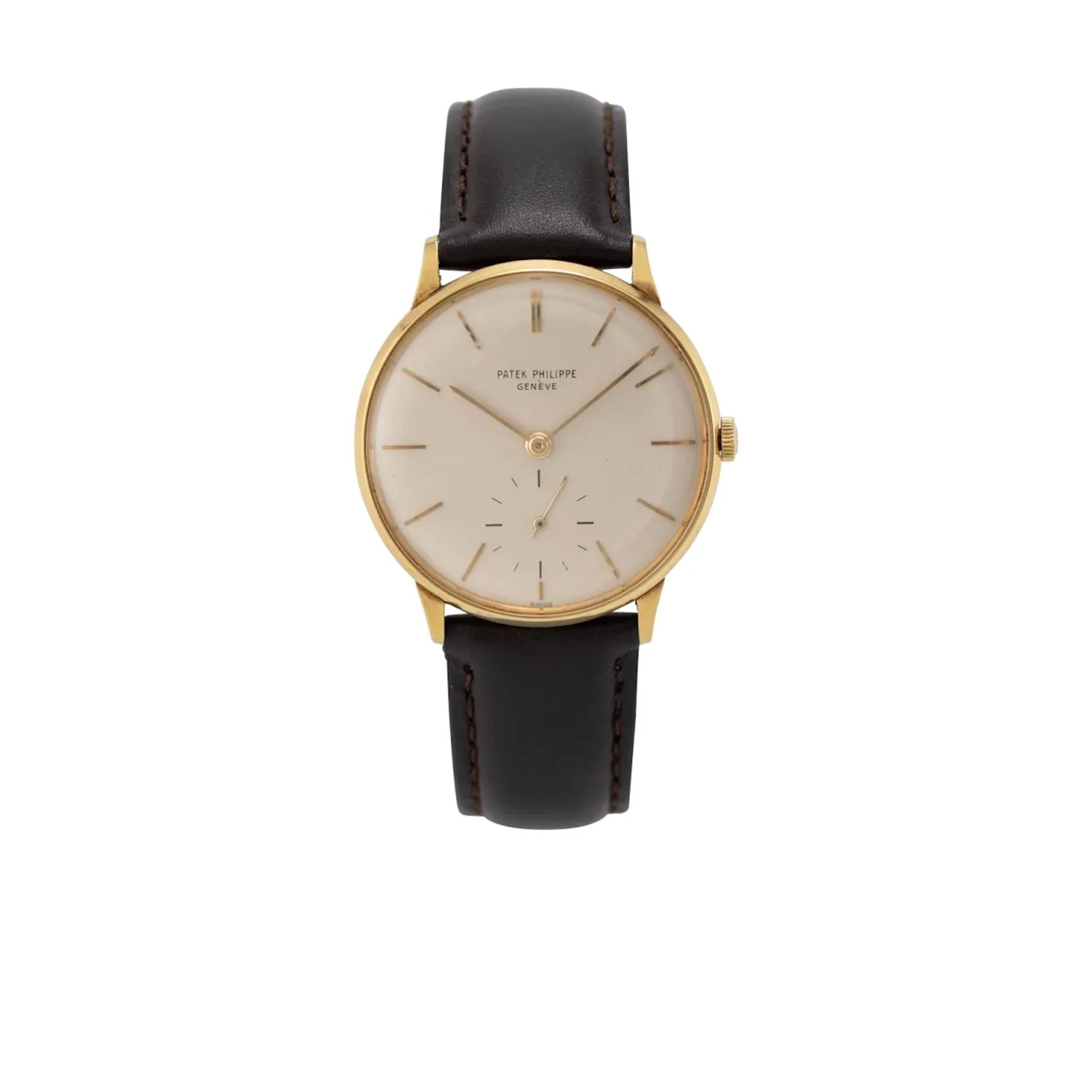 Hochelegante, antimagnetische Genfer Vintage Armbanduhr