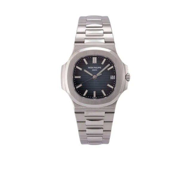 Sehr seltene Genfer Armbanduhr im Stahlgehäuse aus der "Transitional