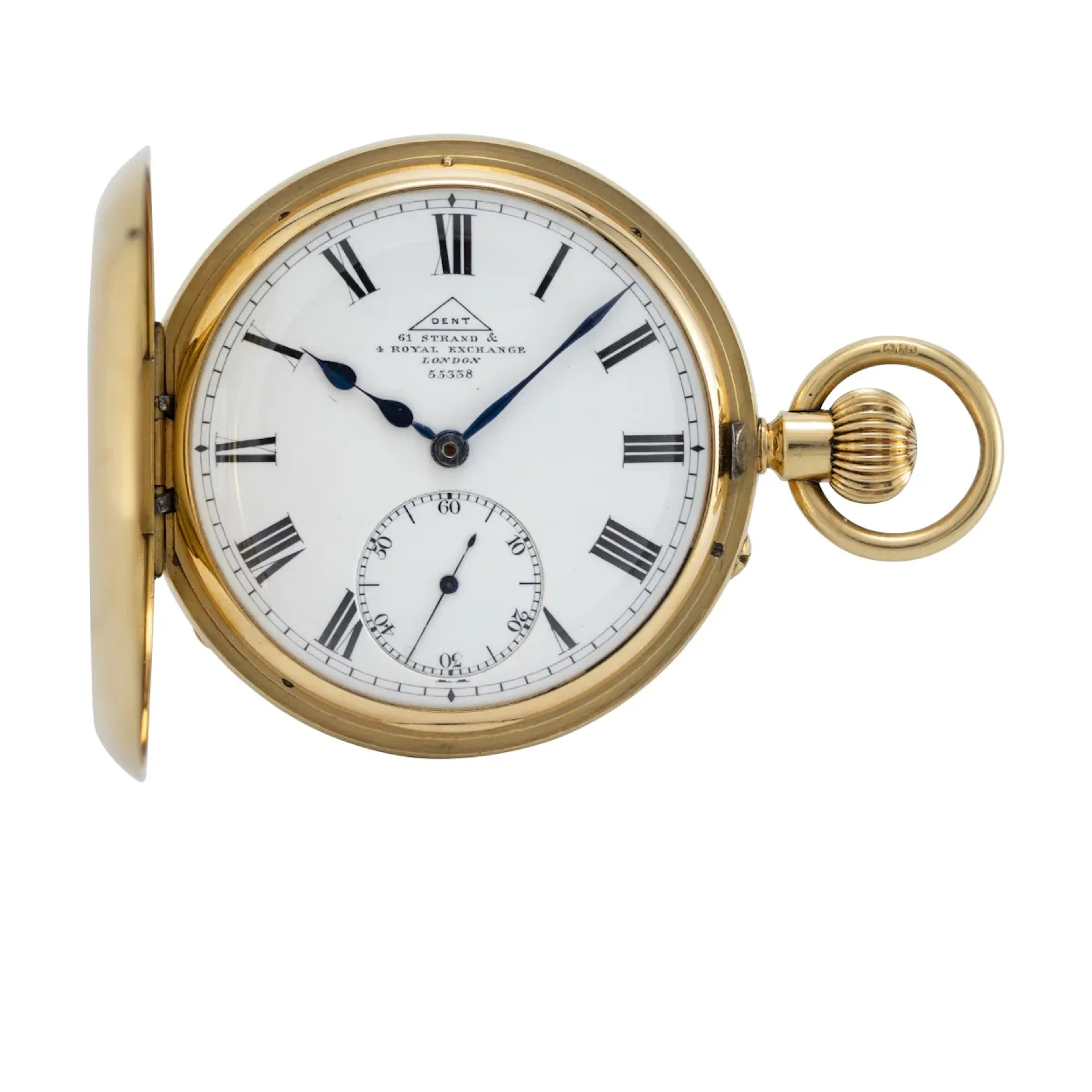 Feine Halbsavonnette mit 18 kt Golduhrenkette
