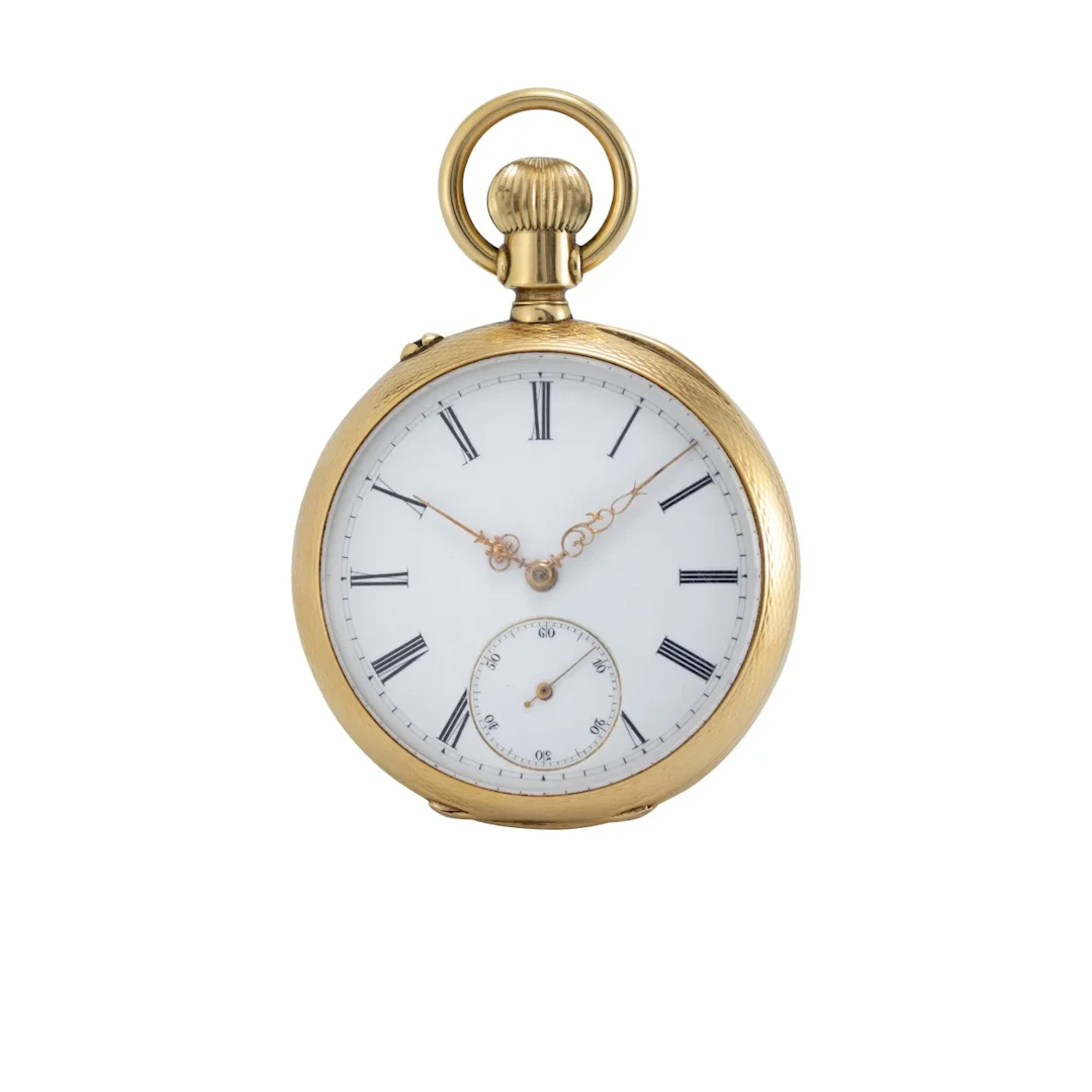 Seltene Glashütter Goldtaschenuhr, eine der frühesten gefertigten