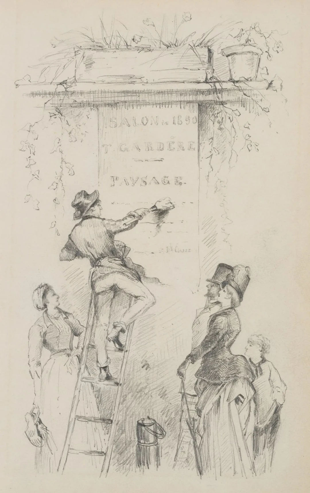 L. BAUDIT (1870–1960), poster artist for the “Salon 1890” exhibition
