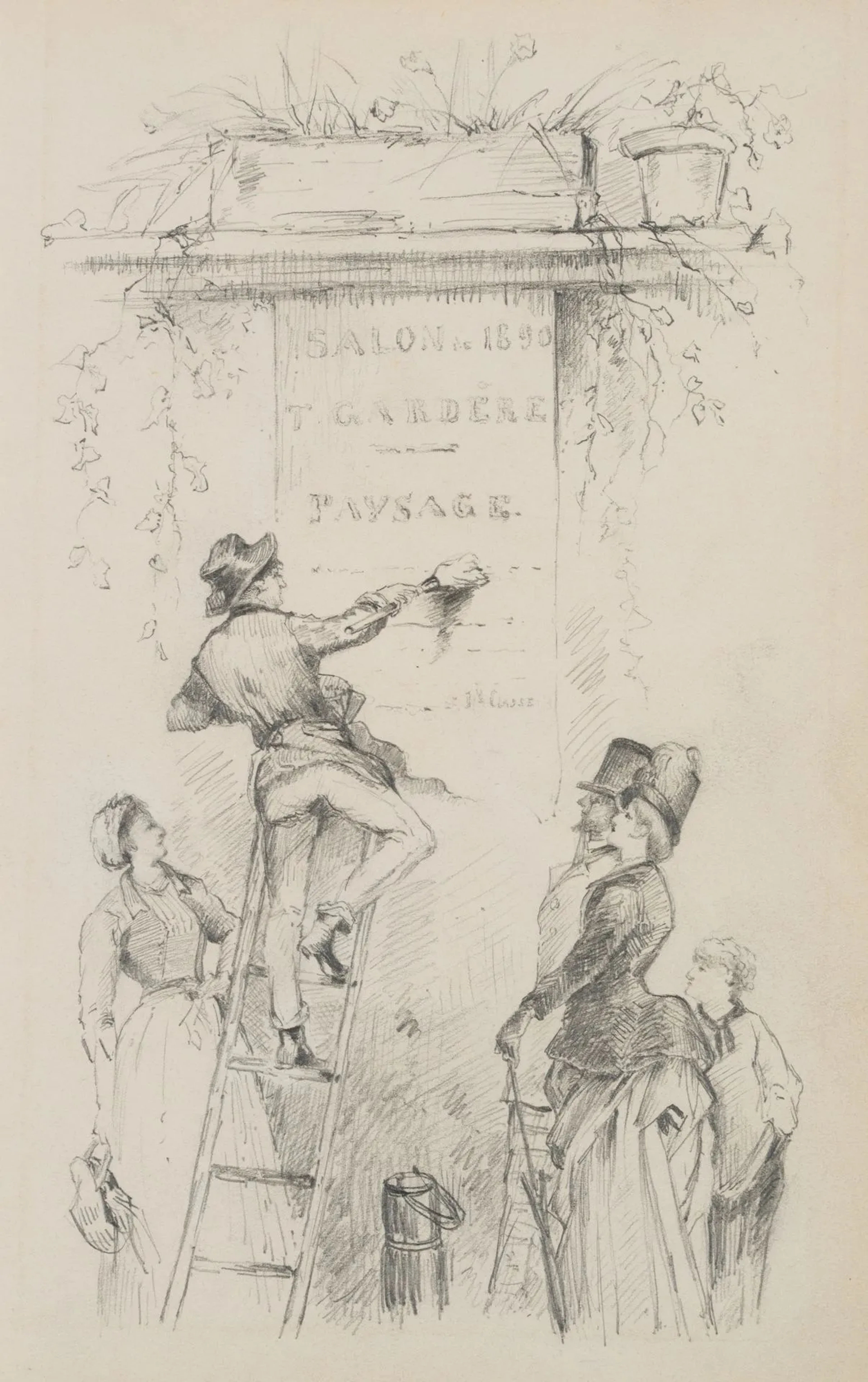L. BAUDIT (1870–1960), poster artist for the “Salon 1890” exhibition