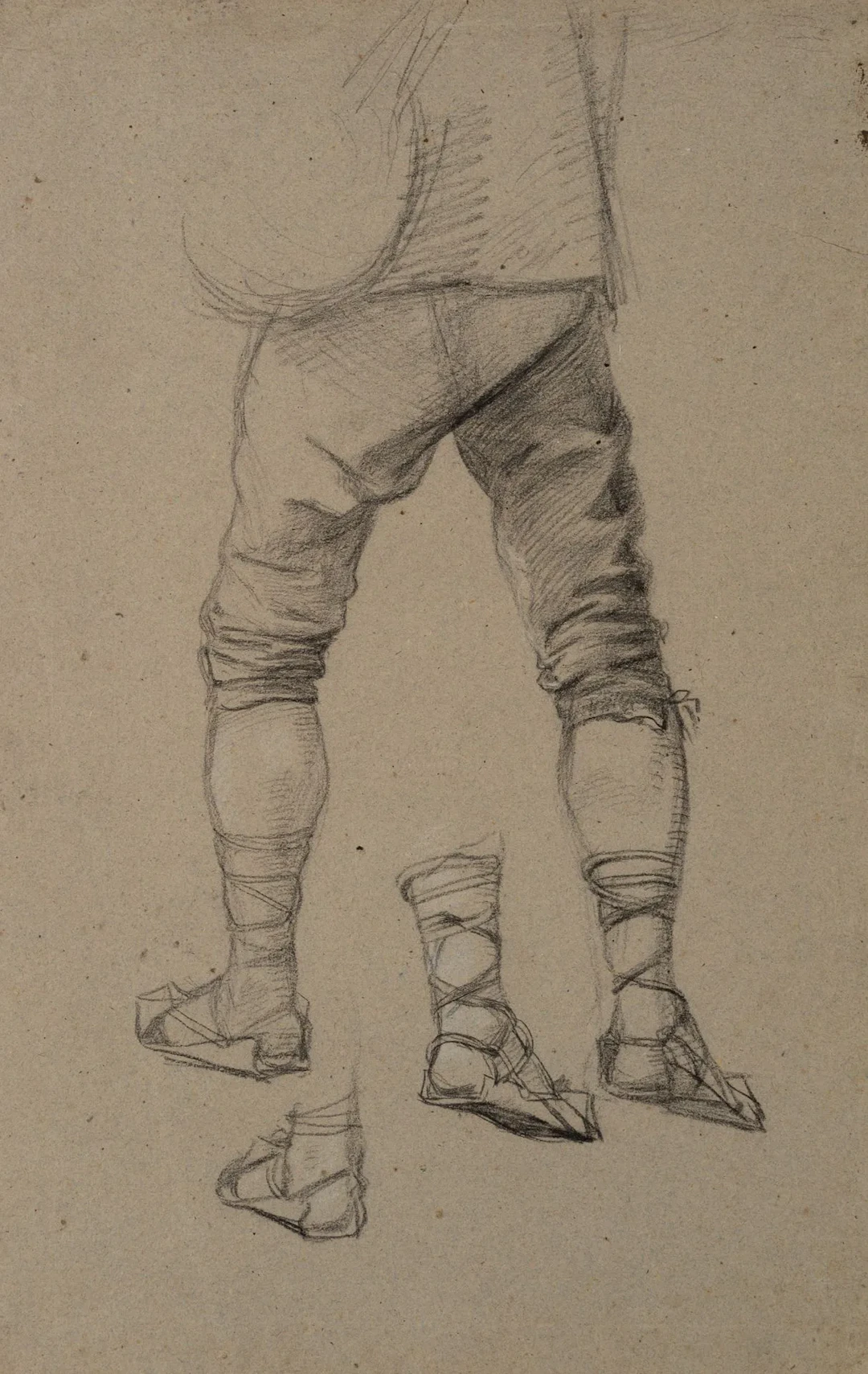 L. KNAUS (1829–1910), attributed, Character sketch, Pencil Ludwig