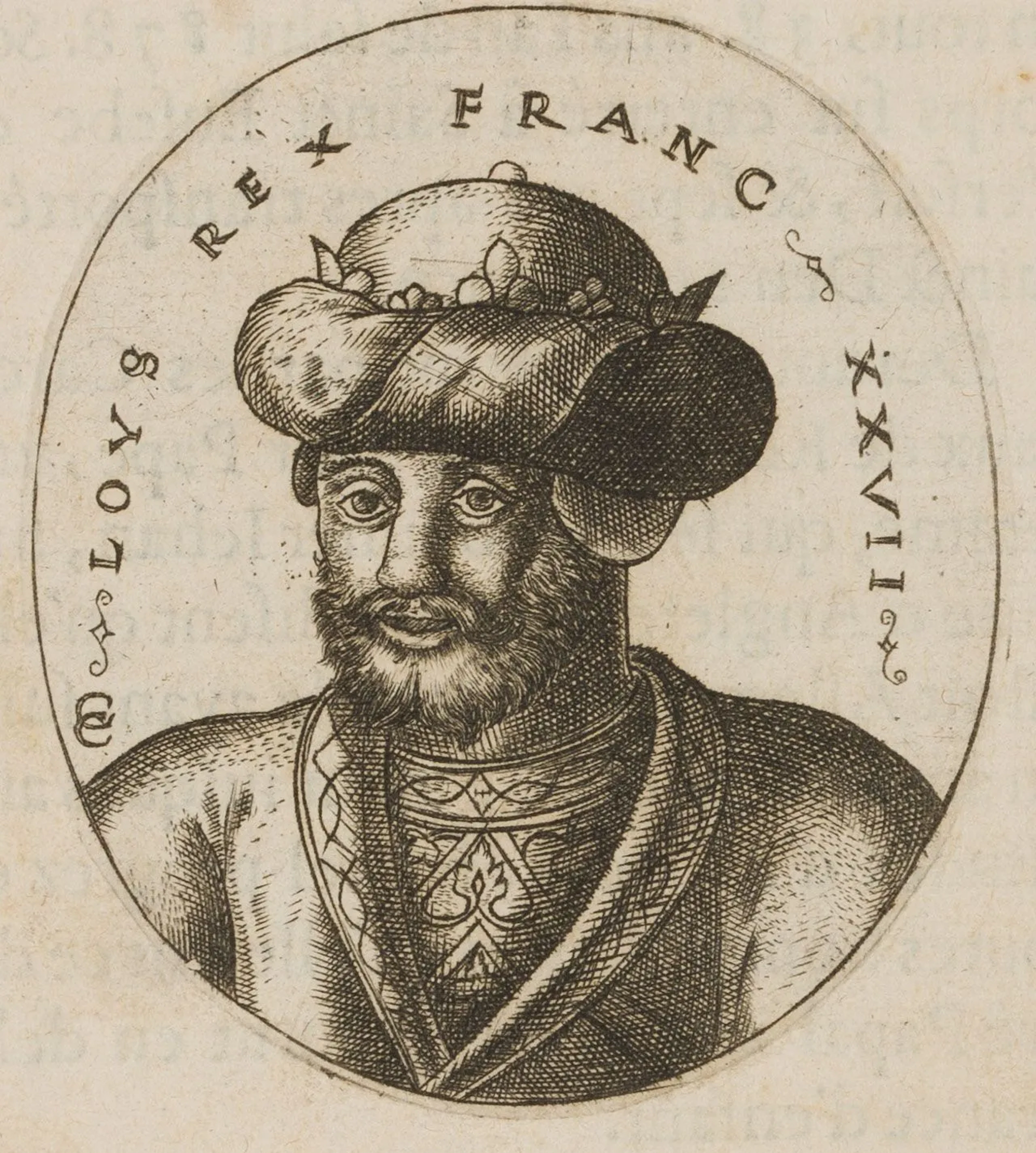 Unknown (16th century), Portrait of King Ludwig II, 1570, copper engraving