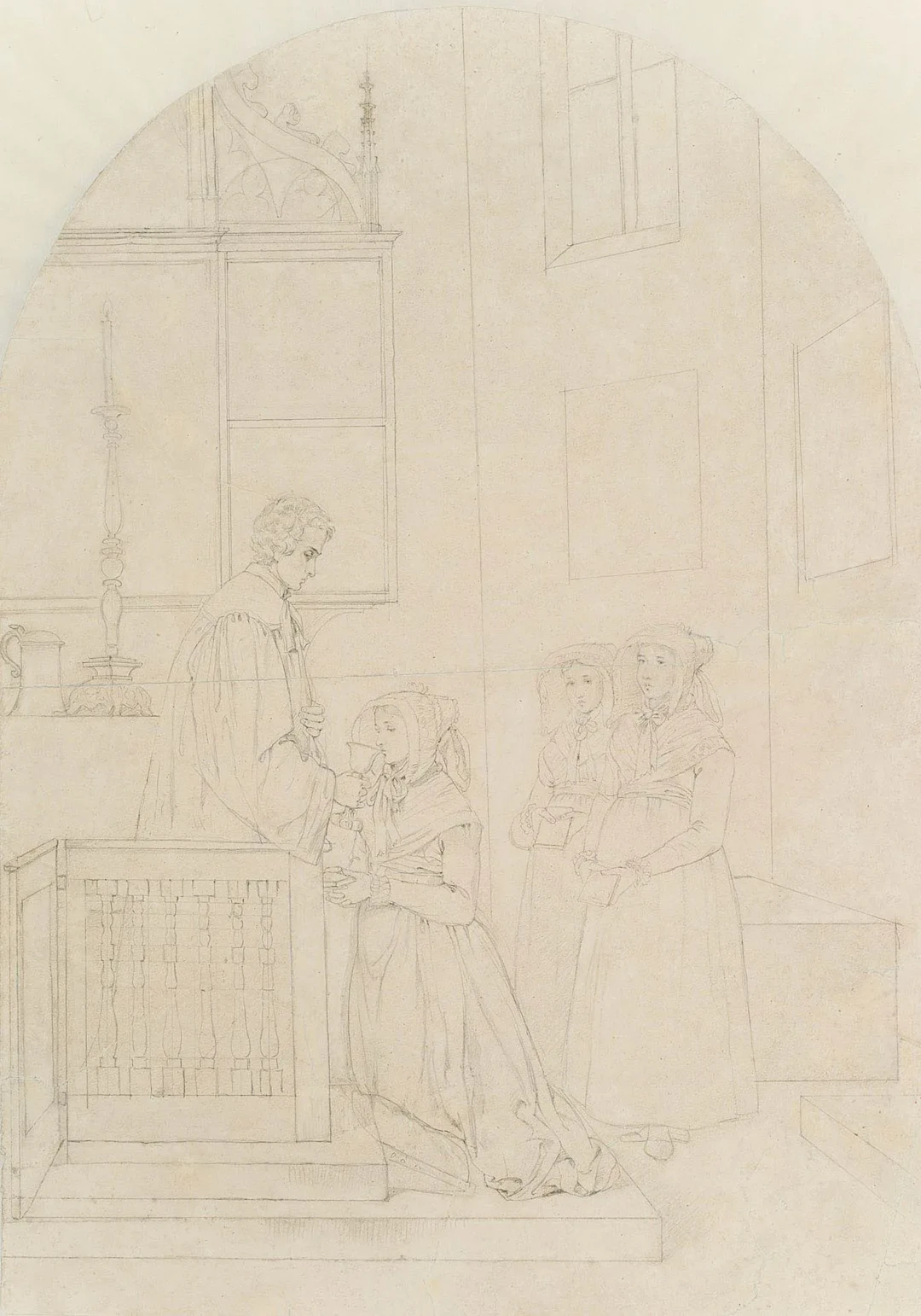Unknown (19th century), Nazarenes, Holy Communion, Forchheim, around
