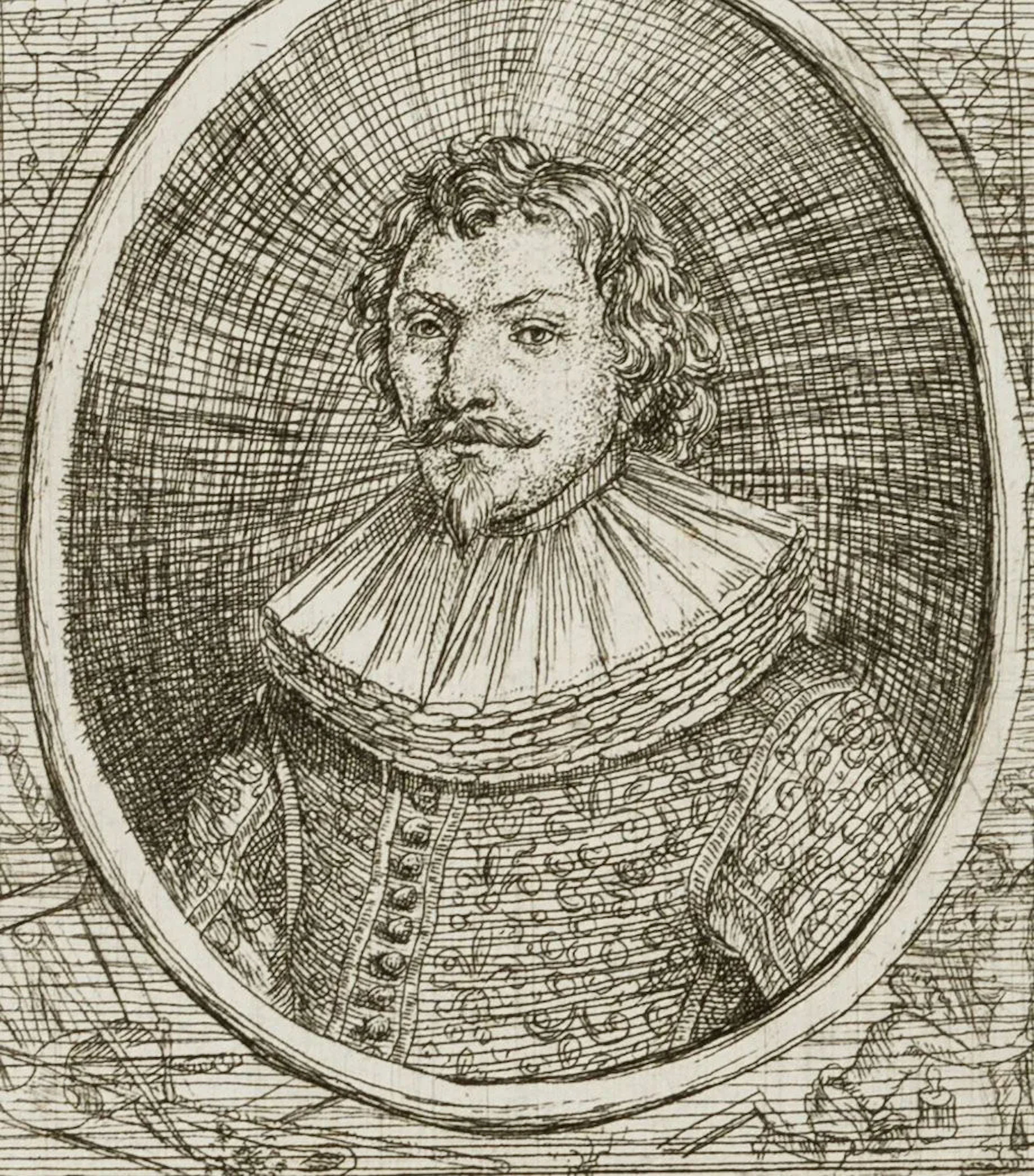 Monogram MP (17th), Daniel Barnfliss in Nuremberg, 1626, Etching Monogramist