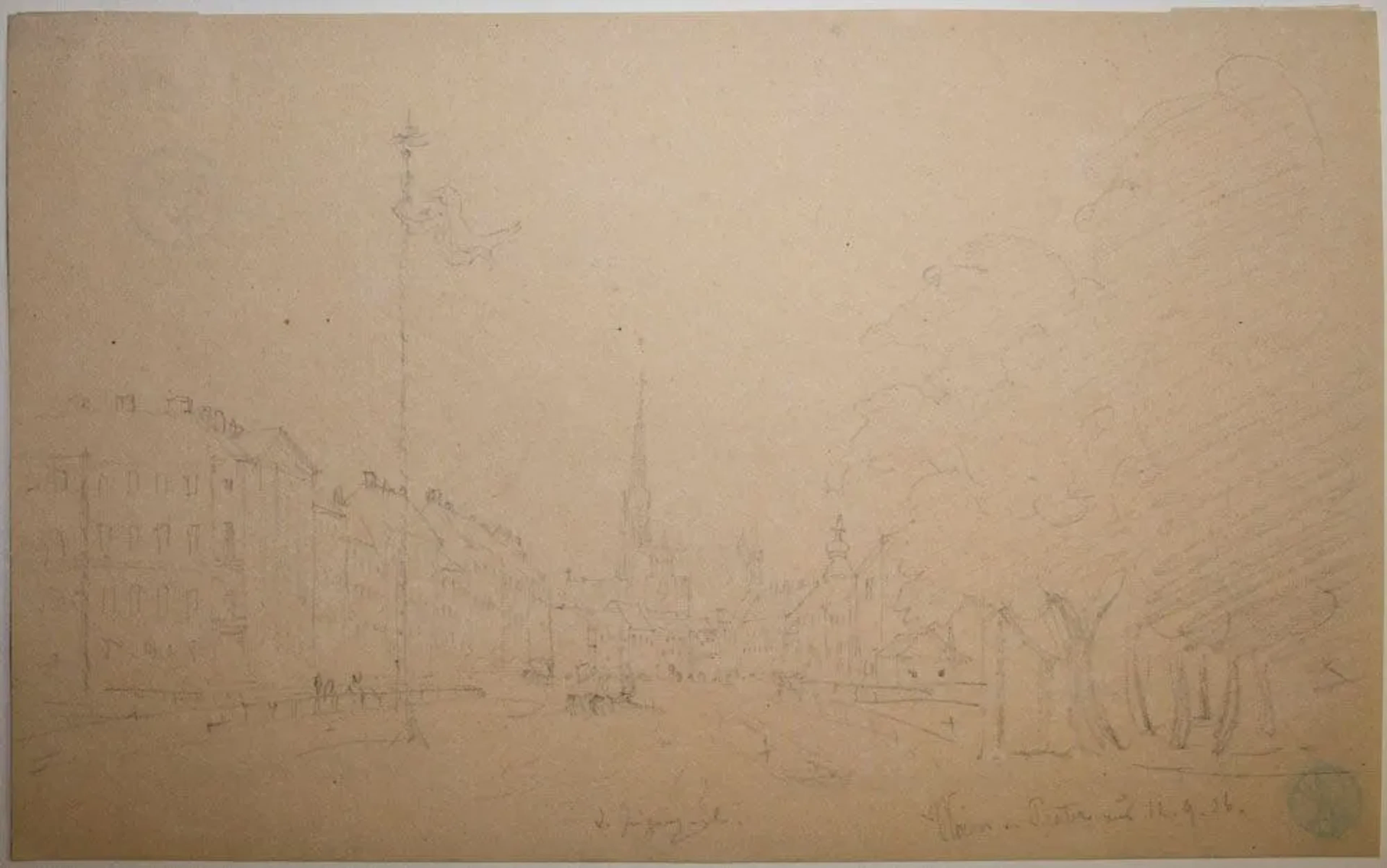 H. SCHÖNFELD (*1809), Vienna as seen from the Prater in 1836, 1836