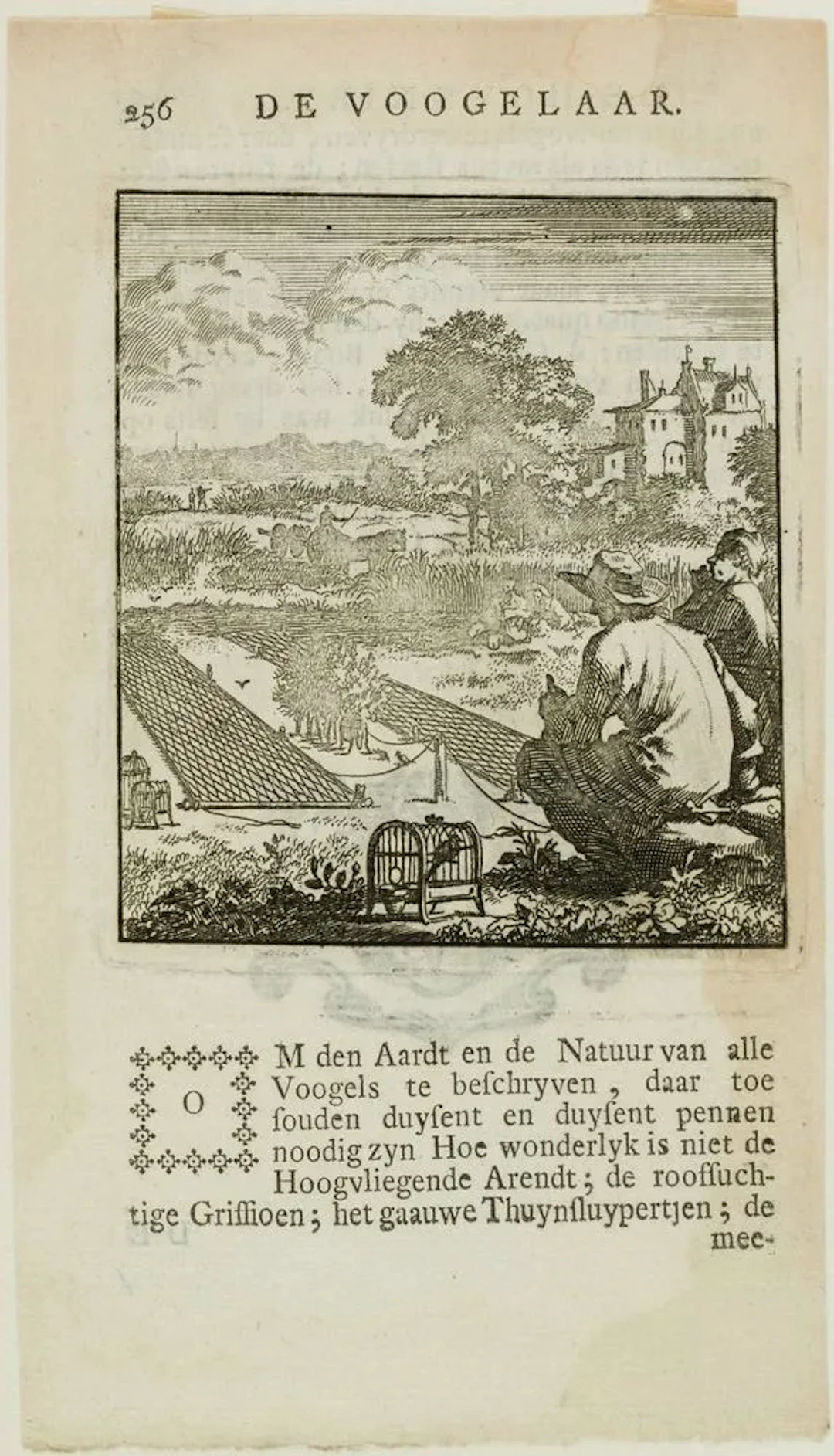 Unknown (18th century), A Bird Catcher Out Hunting, Etching Unknown