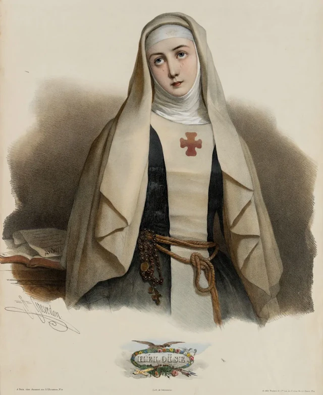 H. GREVEDON (1776–1860), Abbess Heloise (born c. 1095), Lithograph