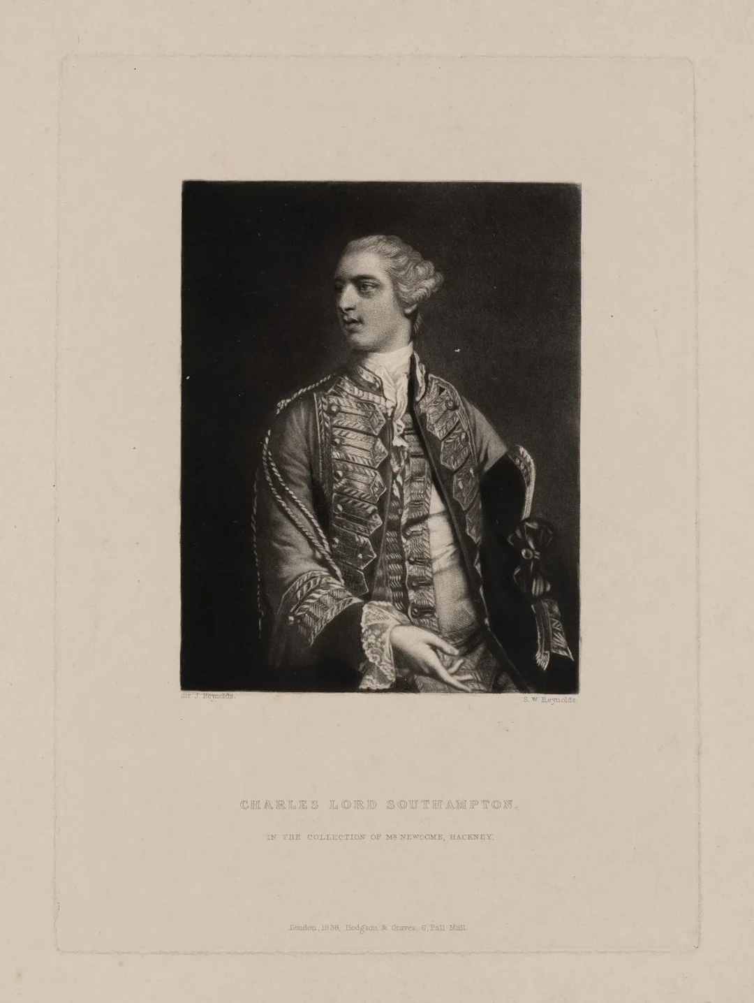 S. REYNOLDS (*1794) after REYNOLDS (*1723), Portrait of Charles, Lord