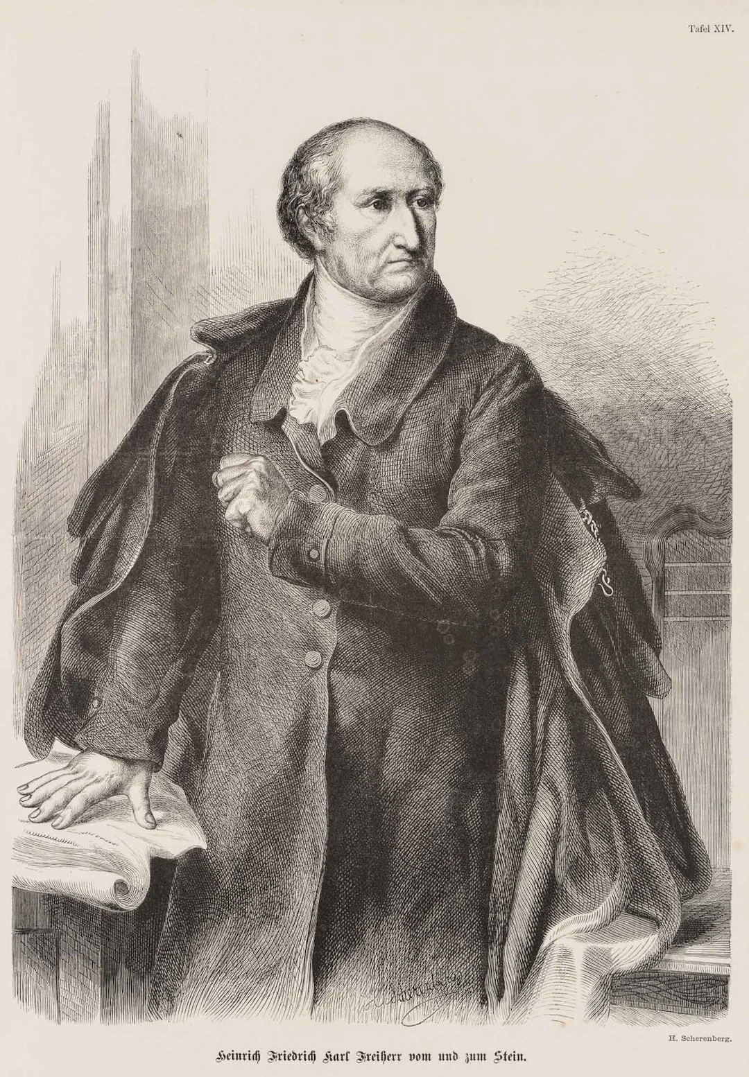H. SCHERENBERG (*1826), Heinrich F. K. Baron von Stein, around 1860