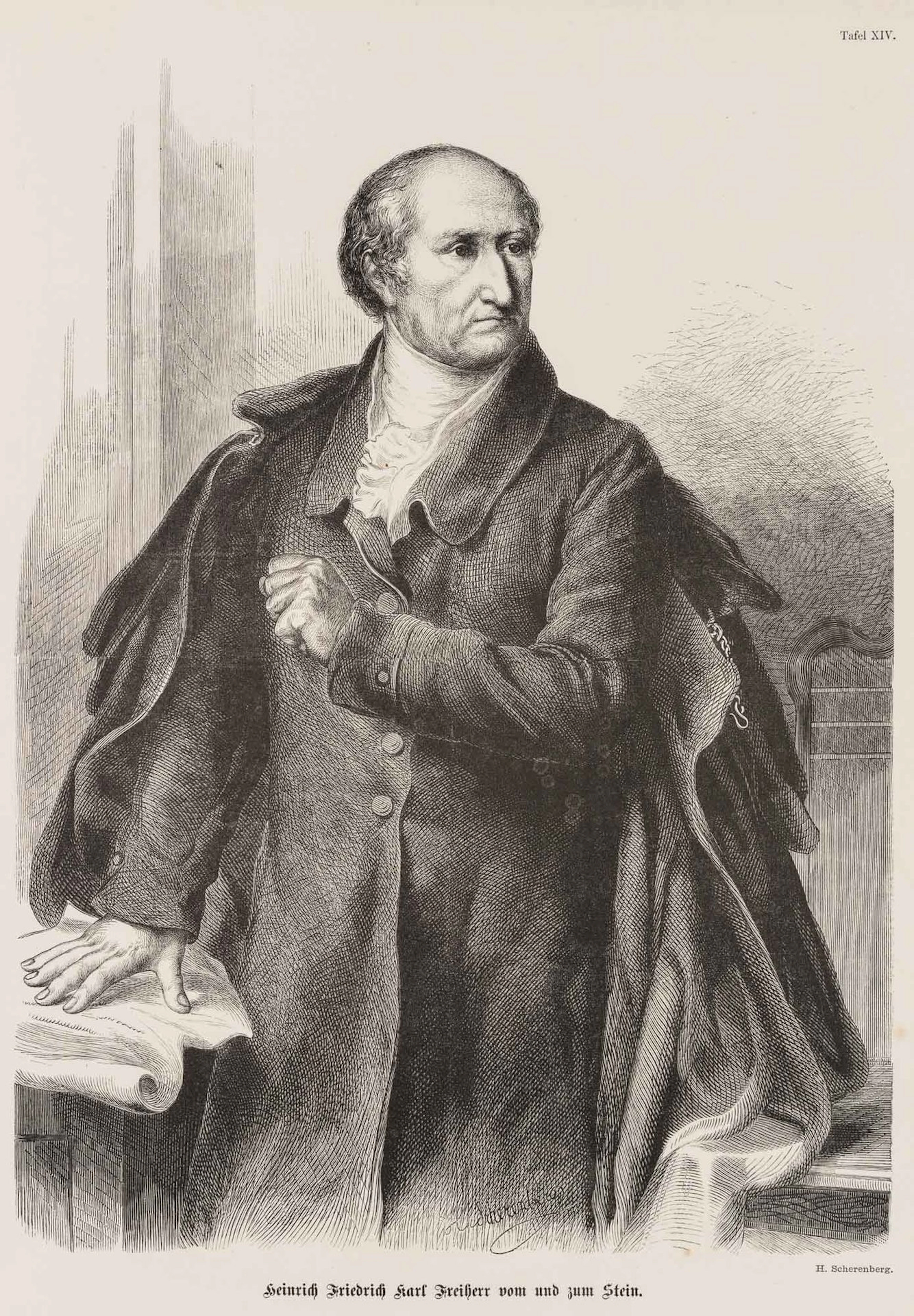 H. SCHERENBERG (*1826), Heinrich F. K. Baron von Stein, around 1860