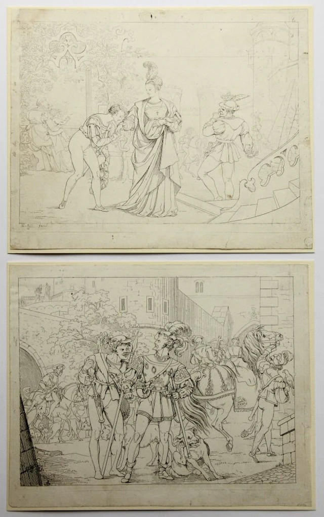 M. RETZSCH (1779–1857), On Schiller’s Walk to the Ironworks, Etching