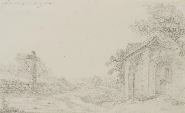 F. REINERMANN (*1764), Sörgenloch, near Mainz, Pencil Friedrich Christian