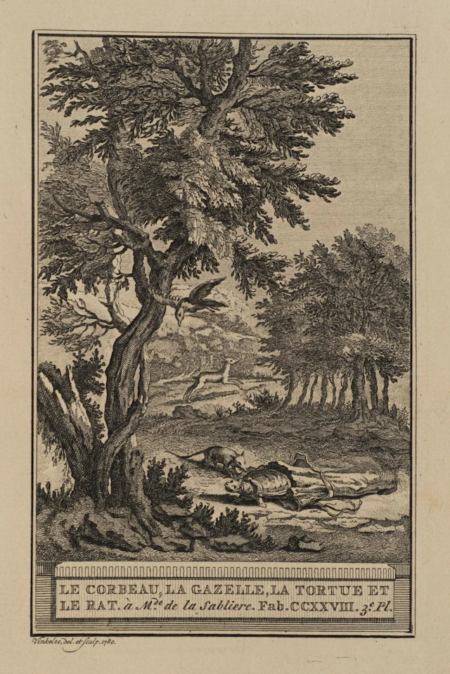R. VINKELES (1741–1816), Raven, Gazelle, Tortoise, and Rat, 1780