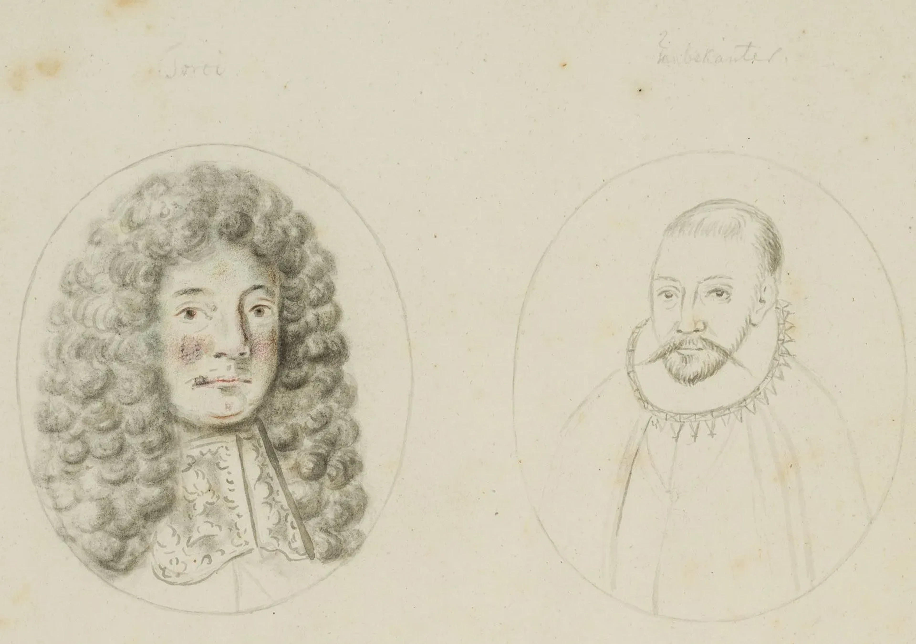 Unknown (18th century), Portrait with an allonge wig, around 1770