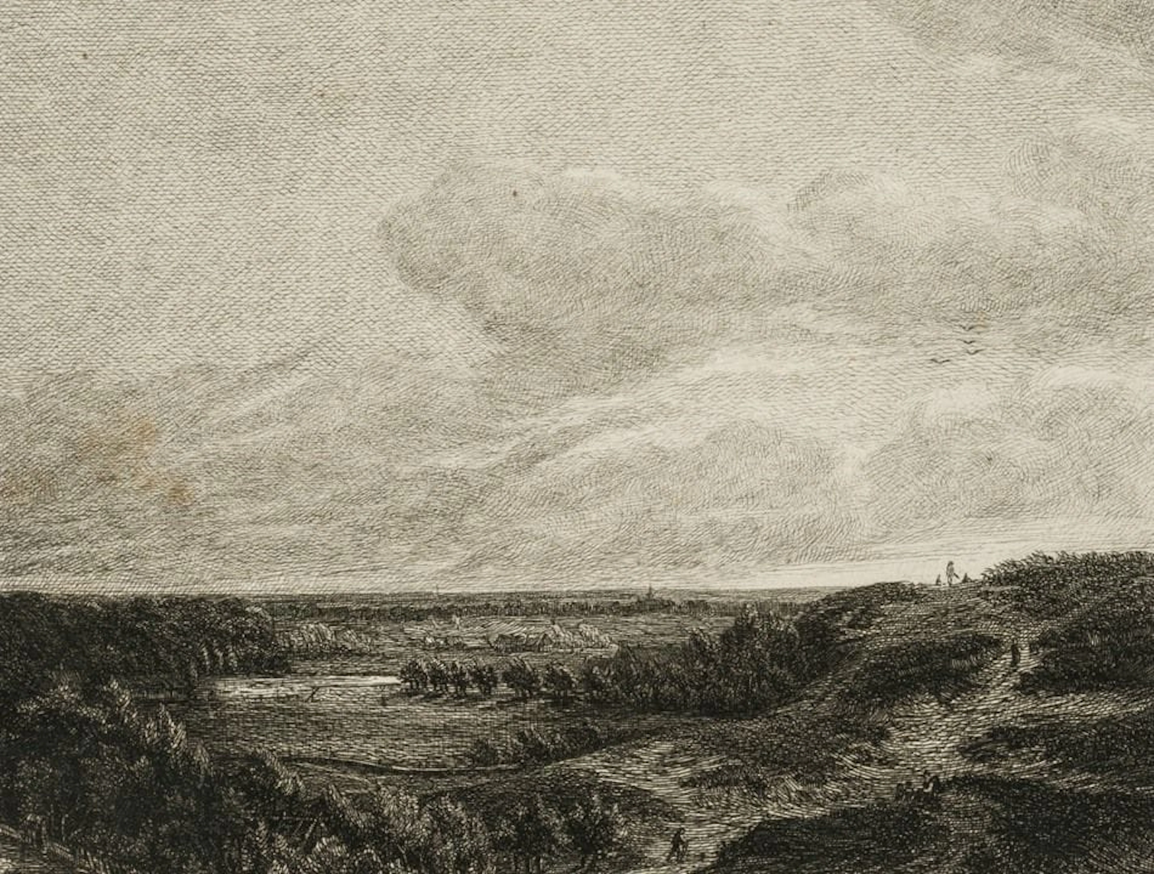 Unger (19th century) after VERMEER (*1632), Dune Landscape, Copper