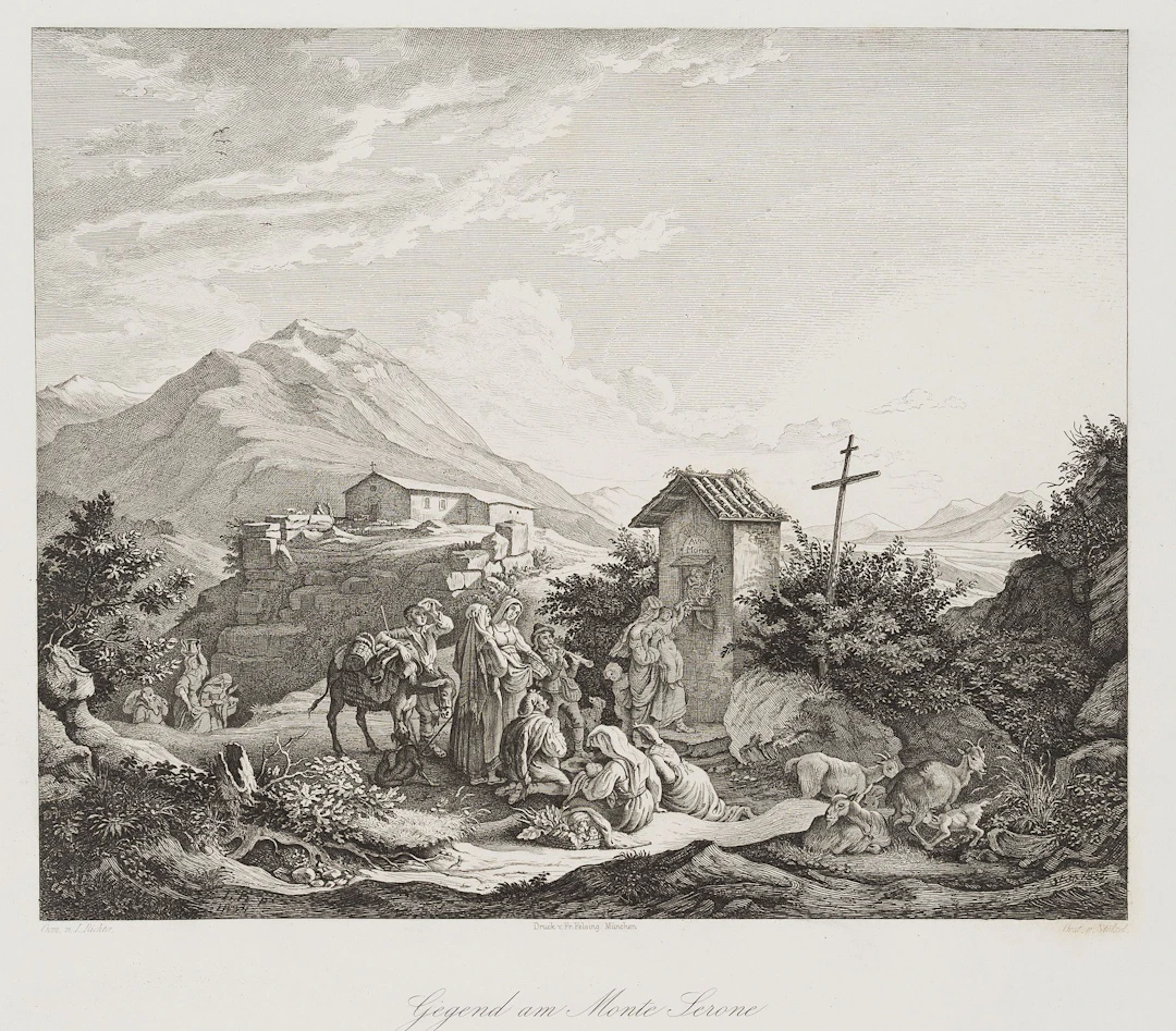 C. STÖLZEL (*1792) after RICHTER (*1803), Area around Monte Serone
