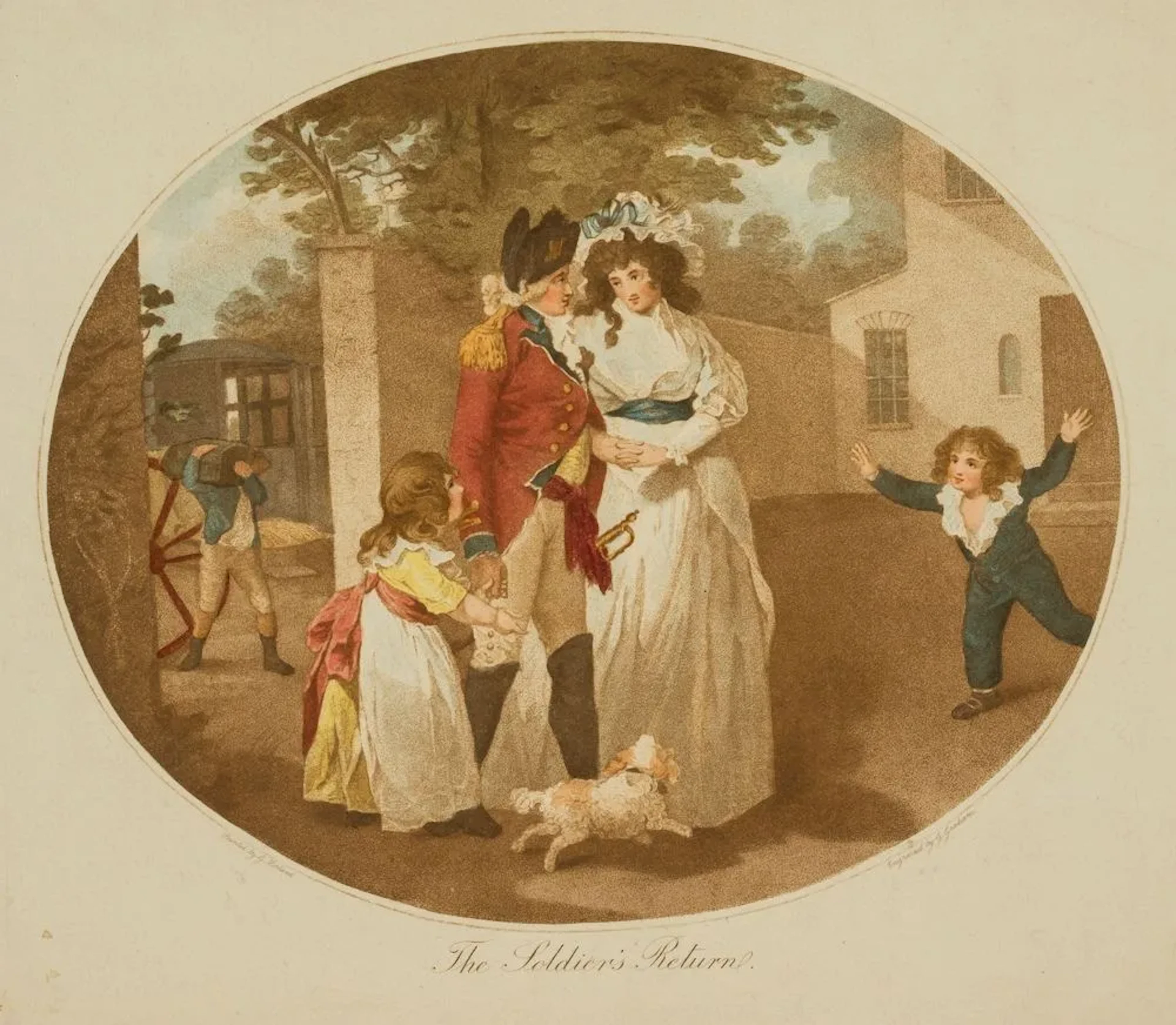 G. MORLAND (1762–1804), The Soldier's Return, Reproduction George