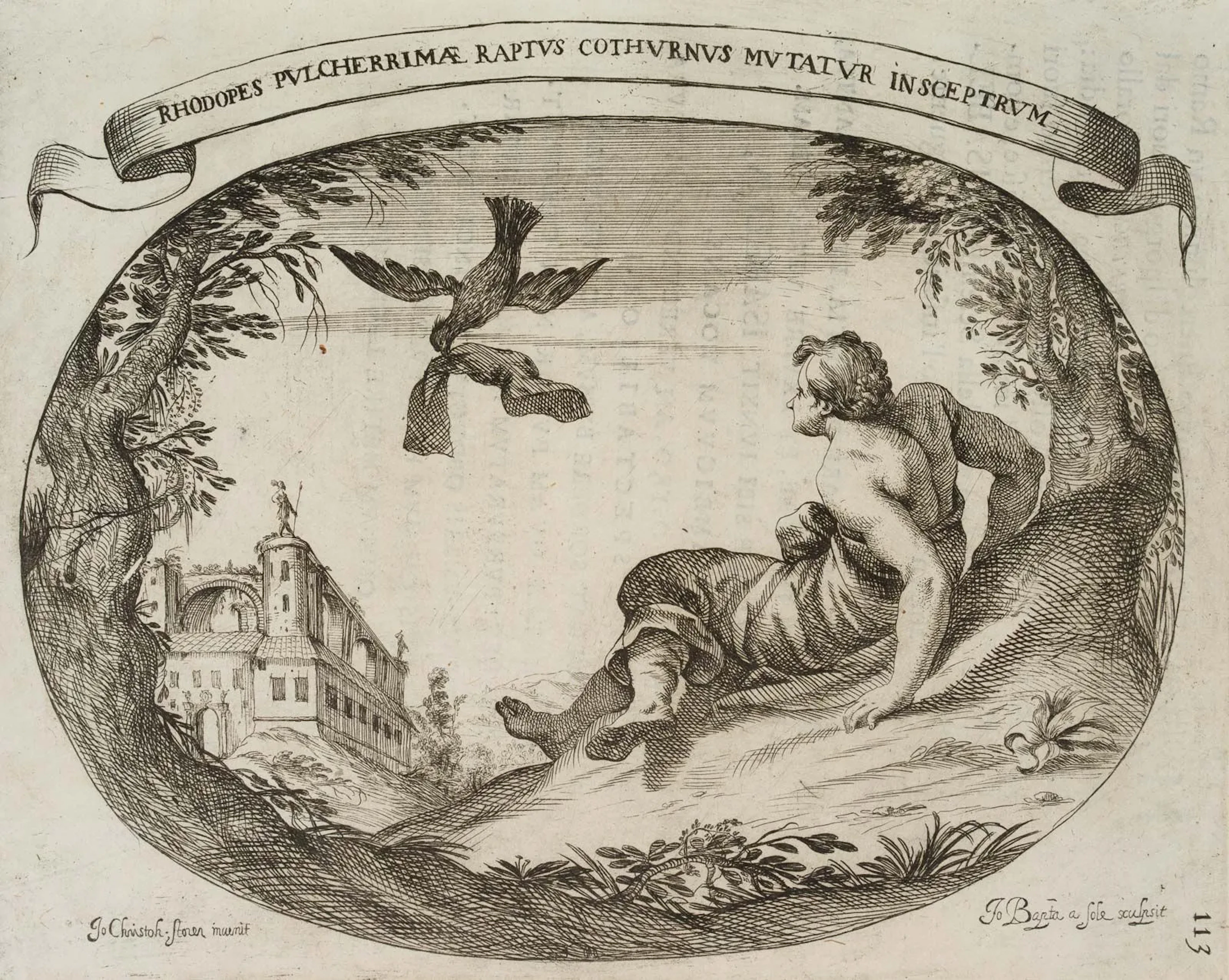 G. SOLE (*1649) after STORER (*1611), Rhodope, an allegory of Spain