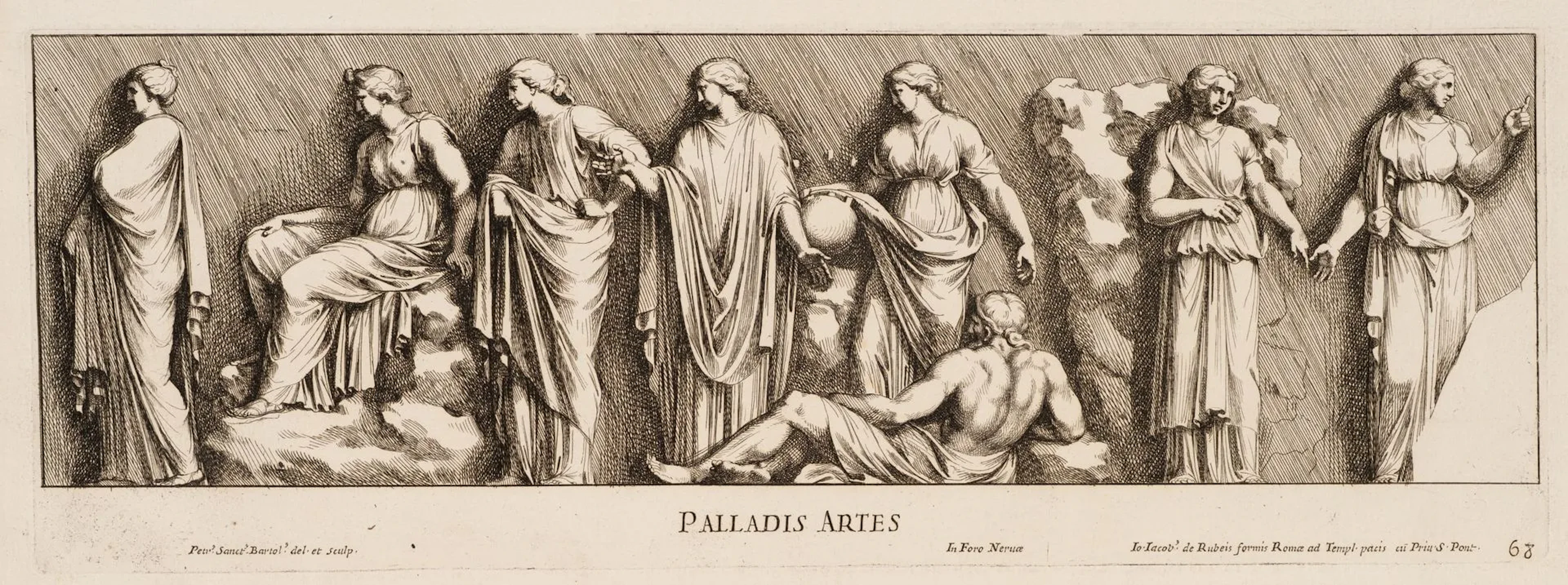 P. BARTOLI (1635–1700), *Palladis Artes*. The Arts Under the Patronage