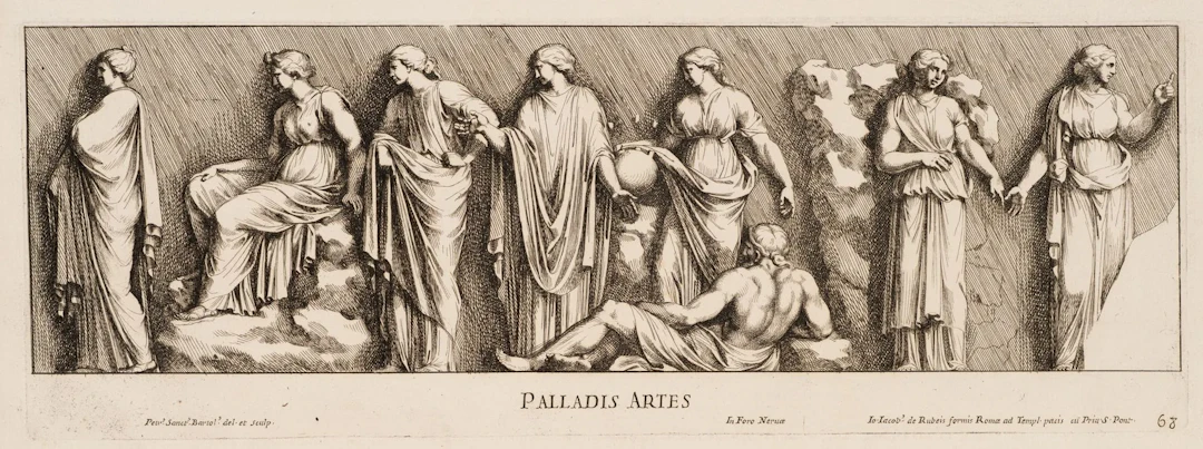 P. BARTOLI (1635–1700), *Palladis Artes*. The Arts Under the Patronage