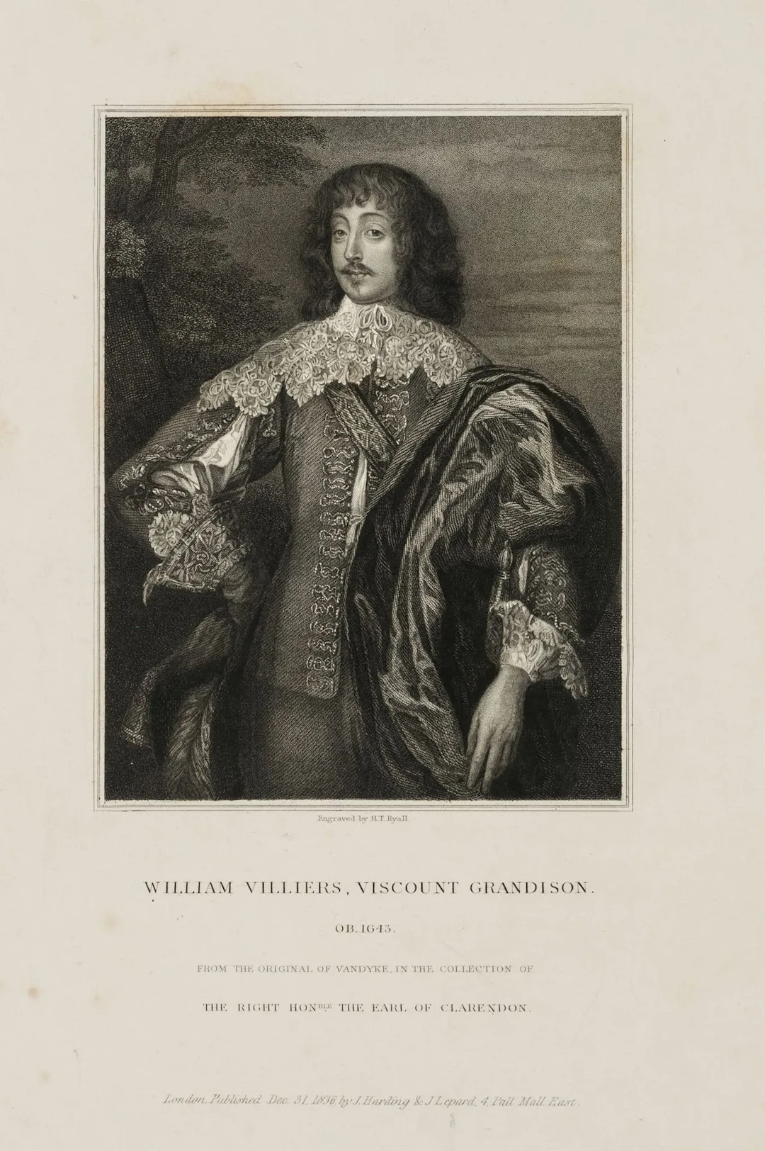 H. RYALL (*1811) after DYCK (*1599), William Villiers, Viscount Grandison