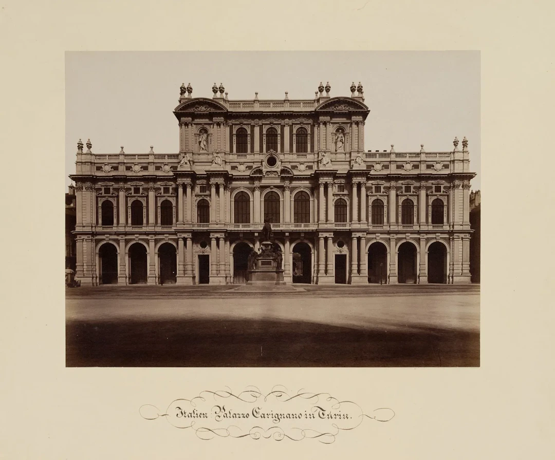 FRATELLI ALINARI (19th) Circle, Italy: Palazzo Carignano in Turin