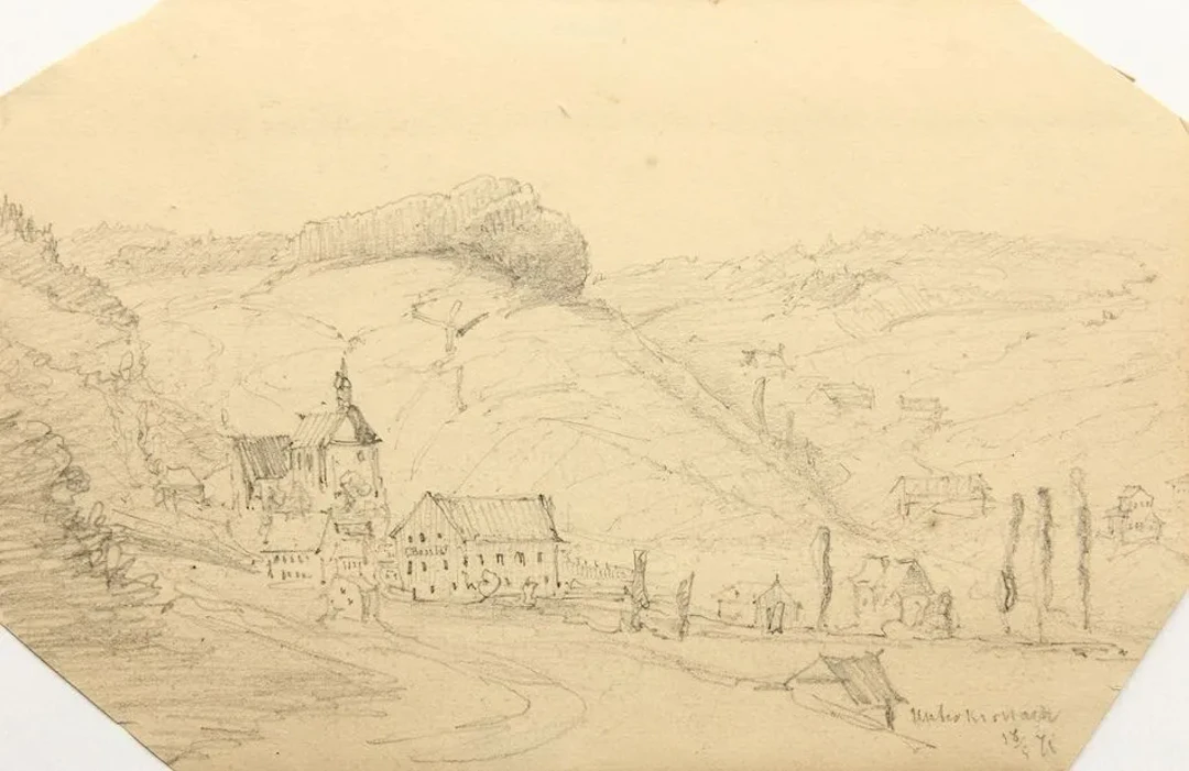 Unknown (19th), Unterkirchnach, 1871, Pencil Unknown (19th century):