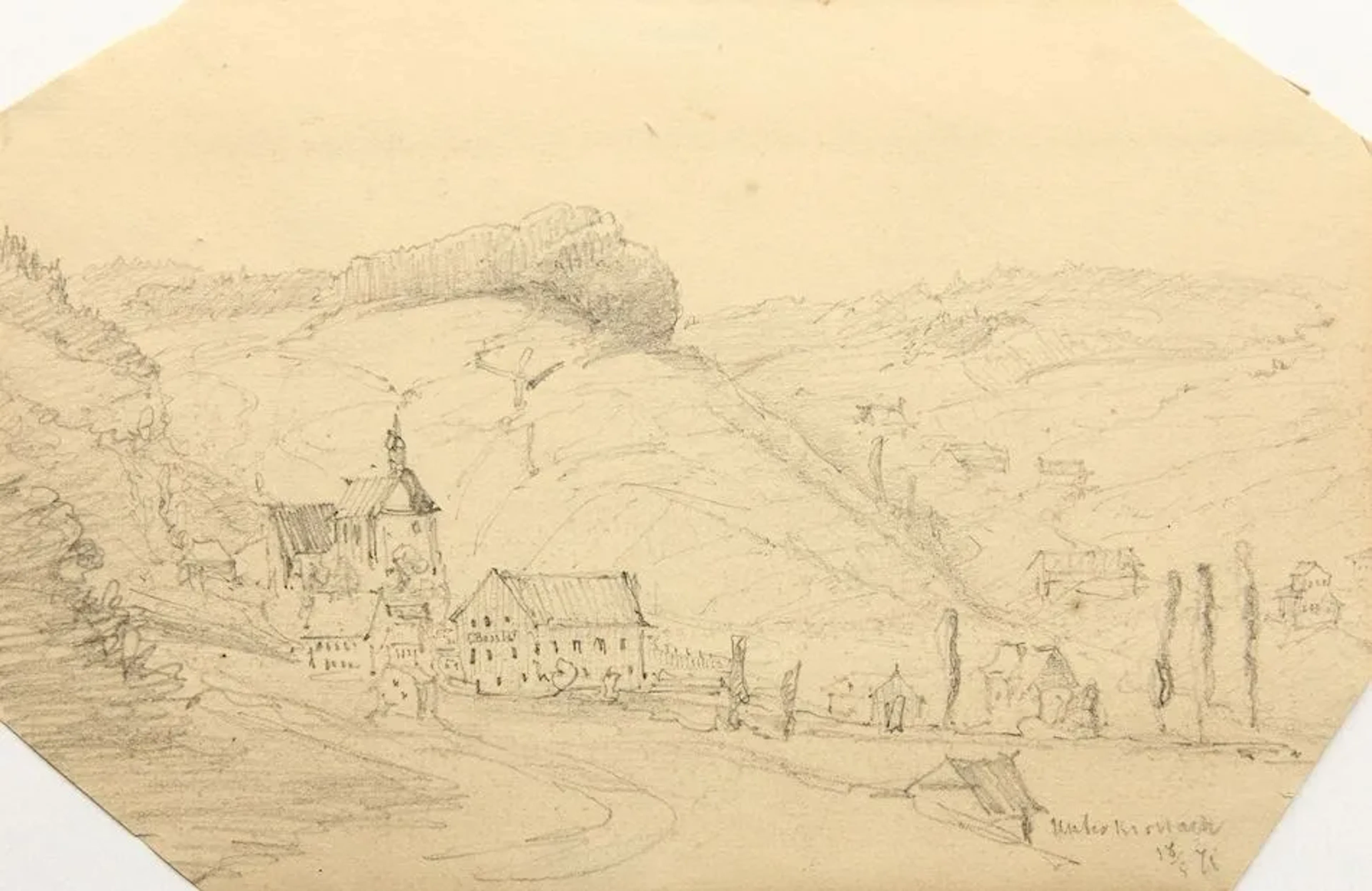 Unknown (19th), Unterkirchnach, 1871, Pencil Unknown (19th century):