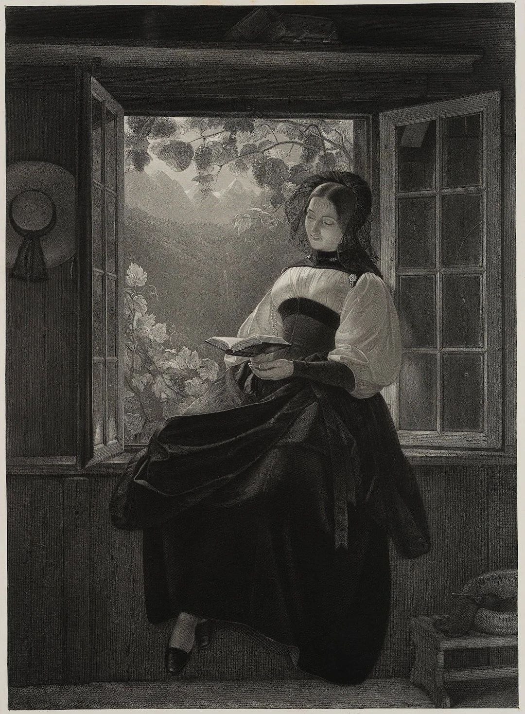 C. PREISEL (*1818) after SCHÖN (*1810), A Girl from Bern on a Sunday