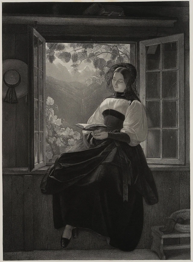 C. PREISEL (*1818) after SCHÖN (*1810), A Girl from Bern on a Sunday